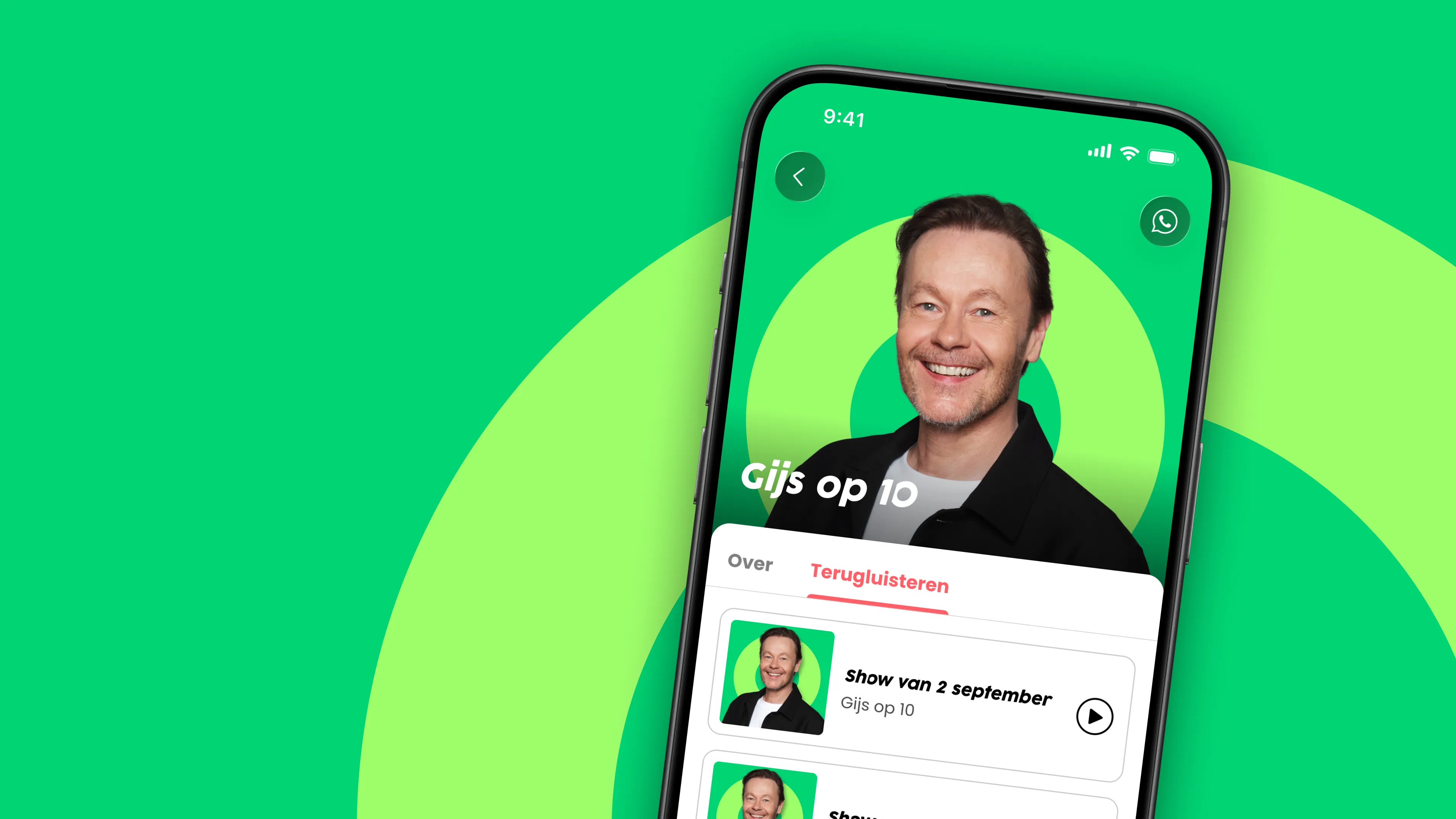 Download de Radio 10 app!
