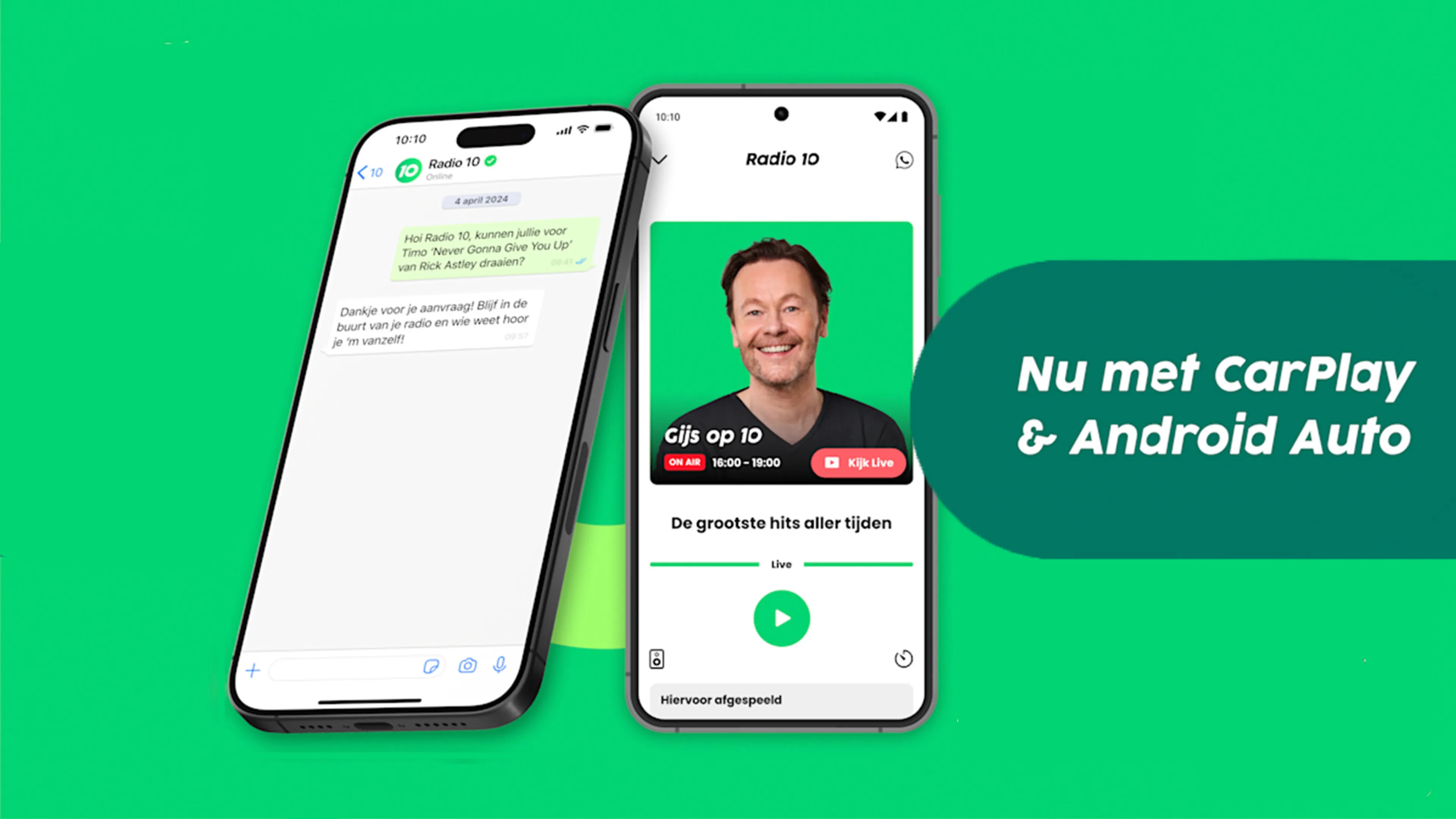 Download de vernieuwde Radio 10 app!