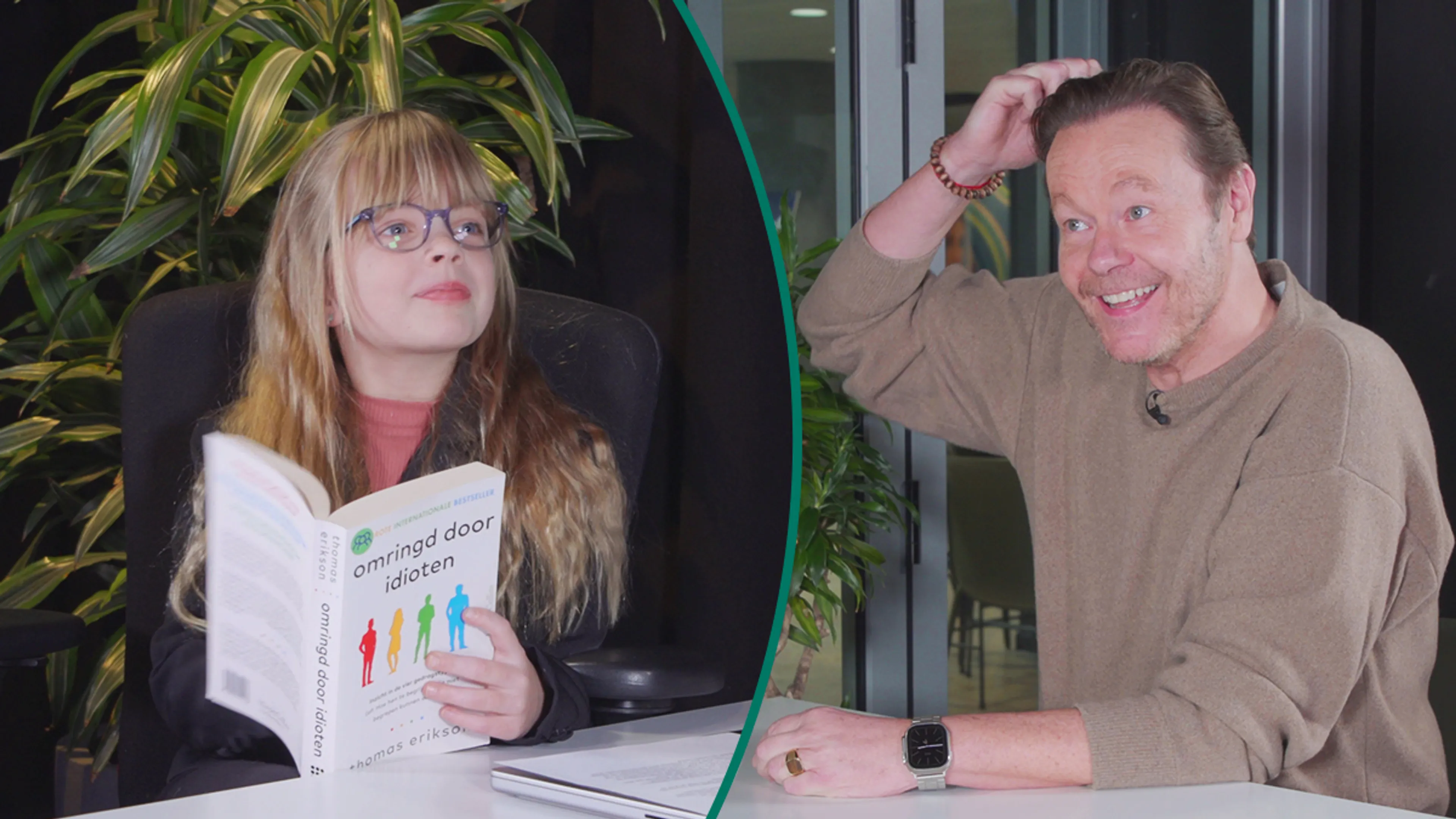 Gijs wordt aan de tand gevoeld tijdens eindejaarsgesprek: 'Is dit jouw laatste kunstje?'