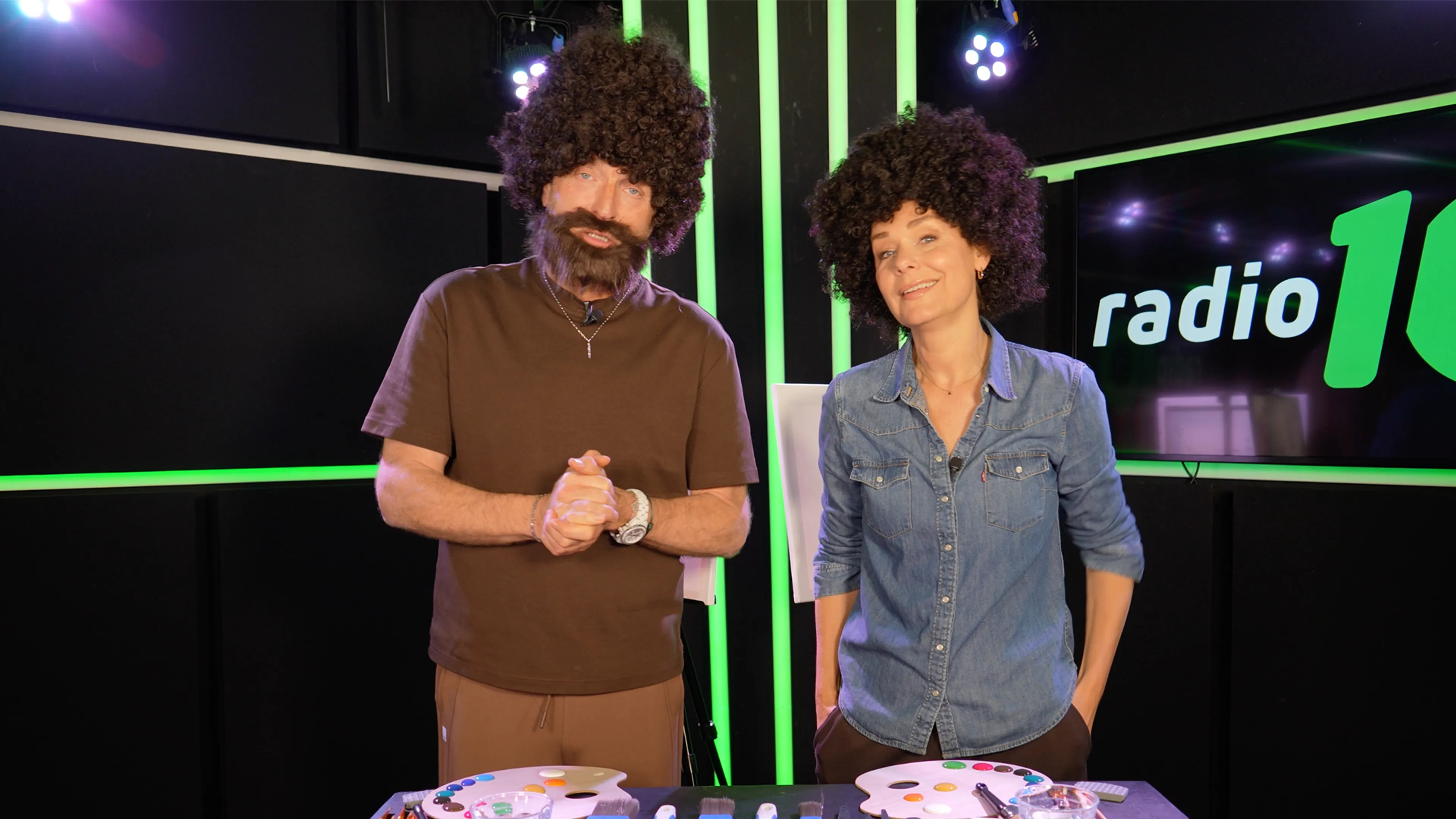 Gordon & Froukje schilderen een échte Bob Ross!