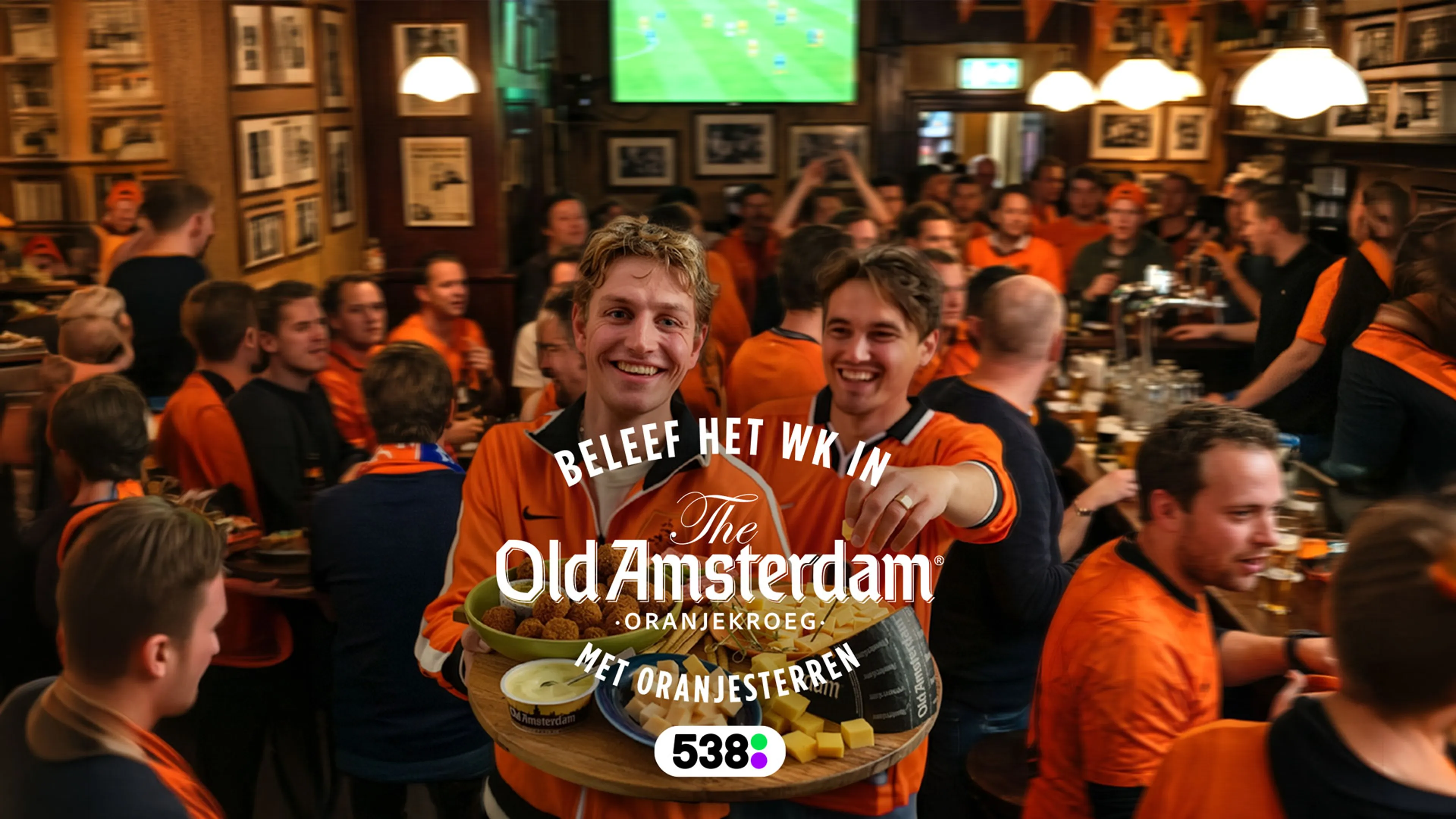 Kijk het WK samen met De 538 Middagshow in The Old Amsterdam  ⚽🧡🍻