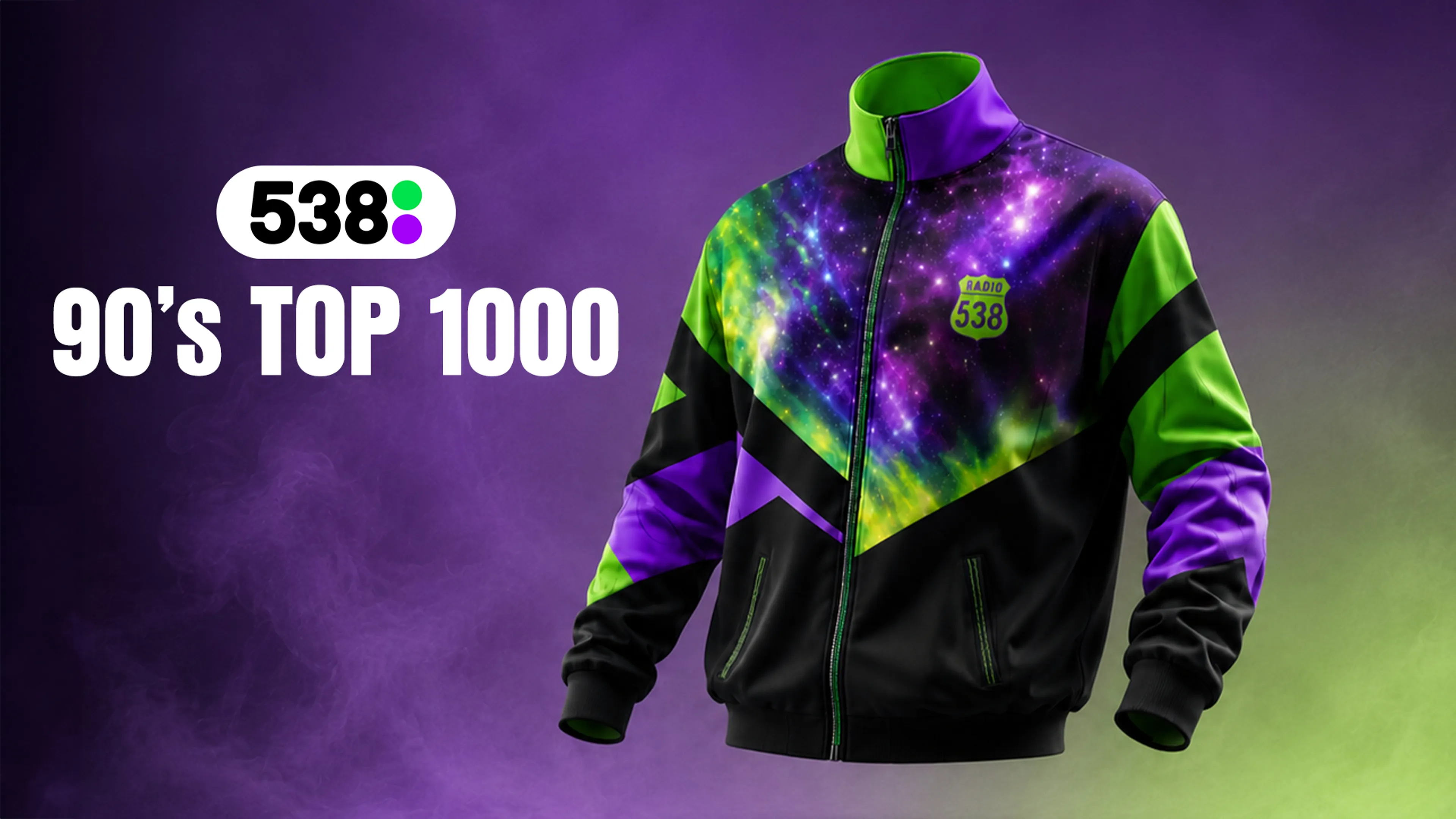 Stem voor de 90's Top 1000 en maak kans op het exclusieve 538-trainingsjack! 💿