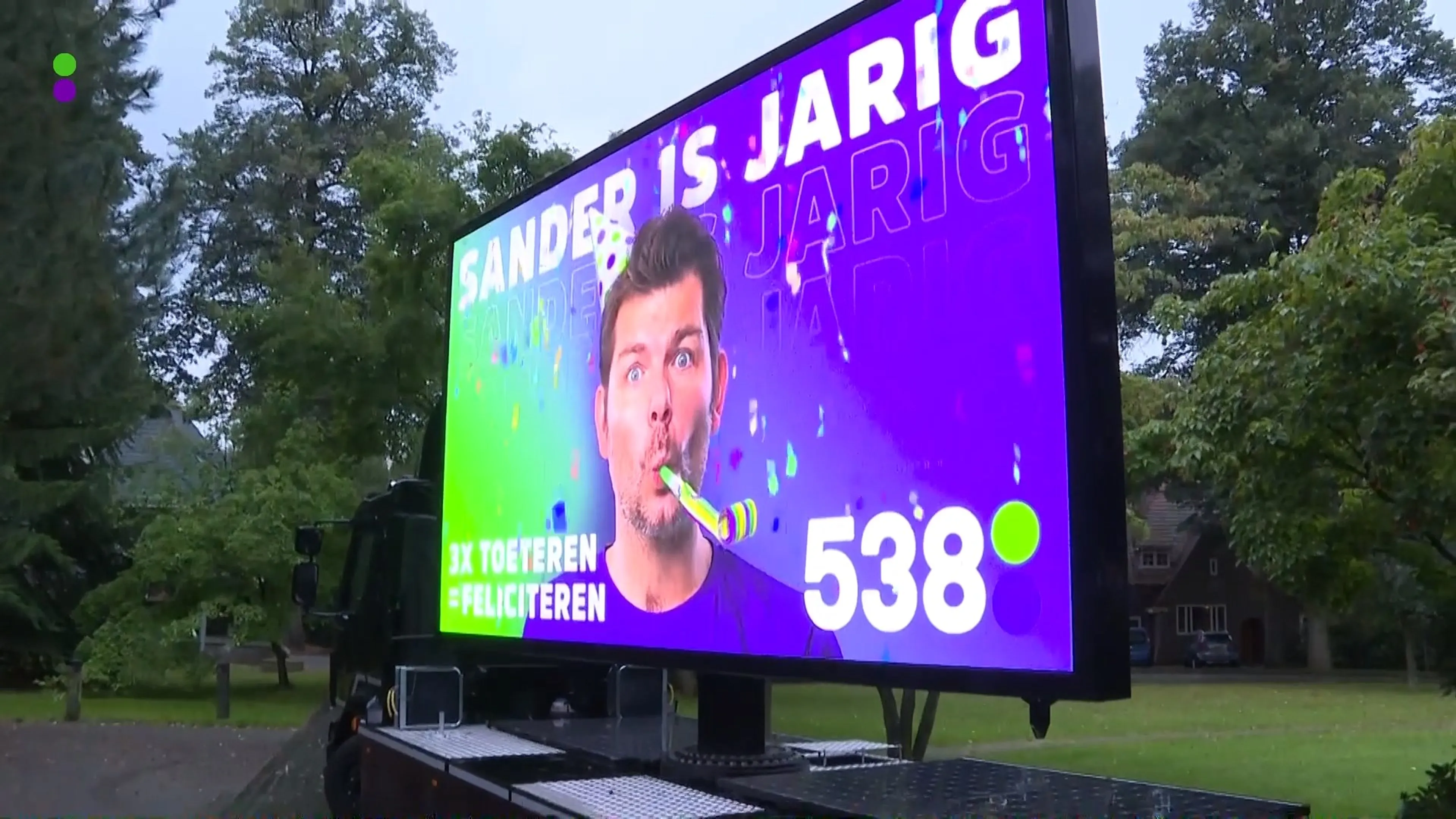 Sander krijgt een billboard!