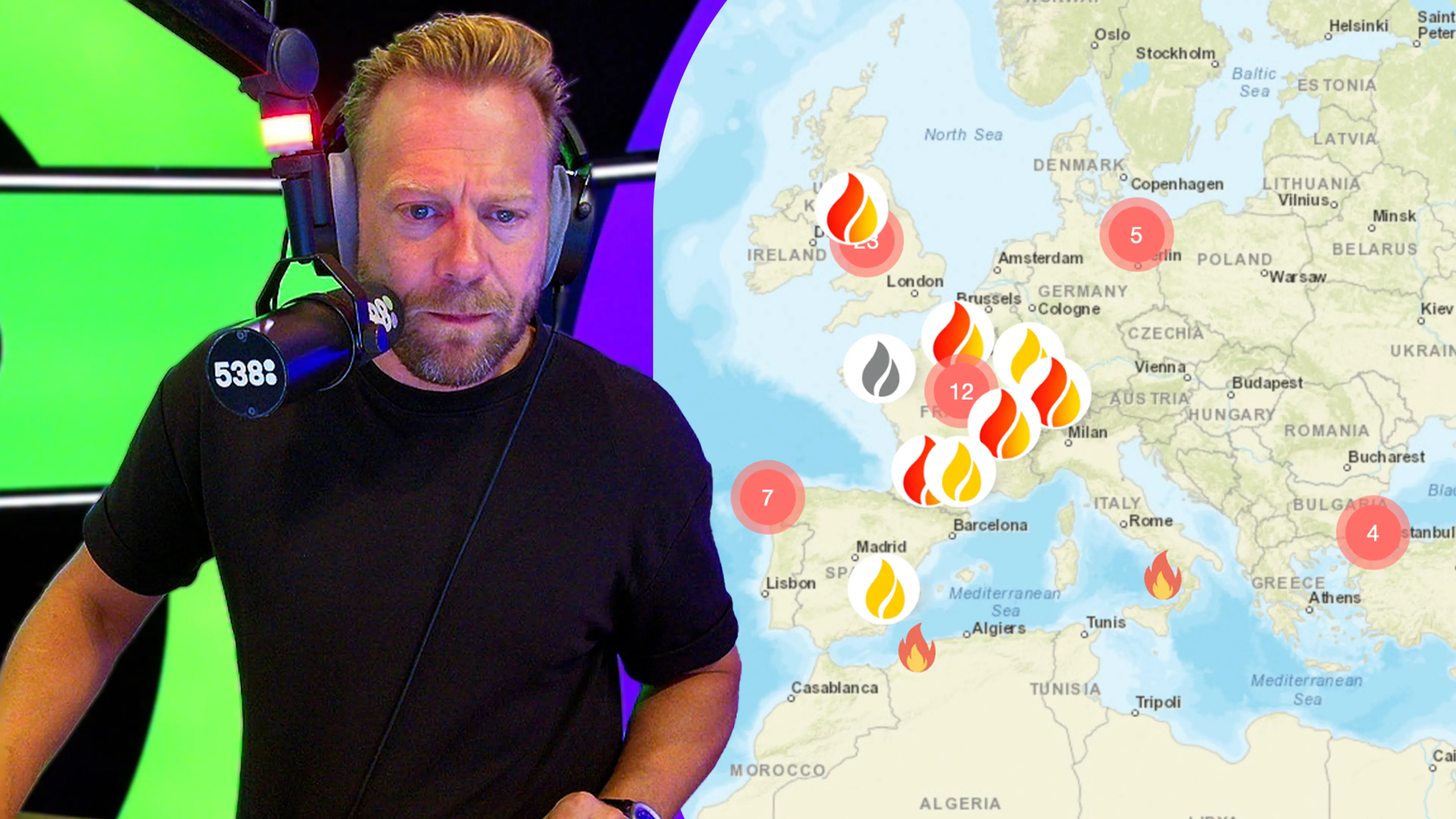 Remco Mienis brengt met eigen website bosbranden in kaart