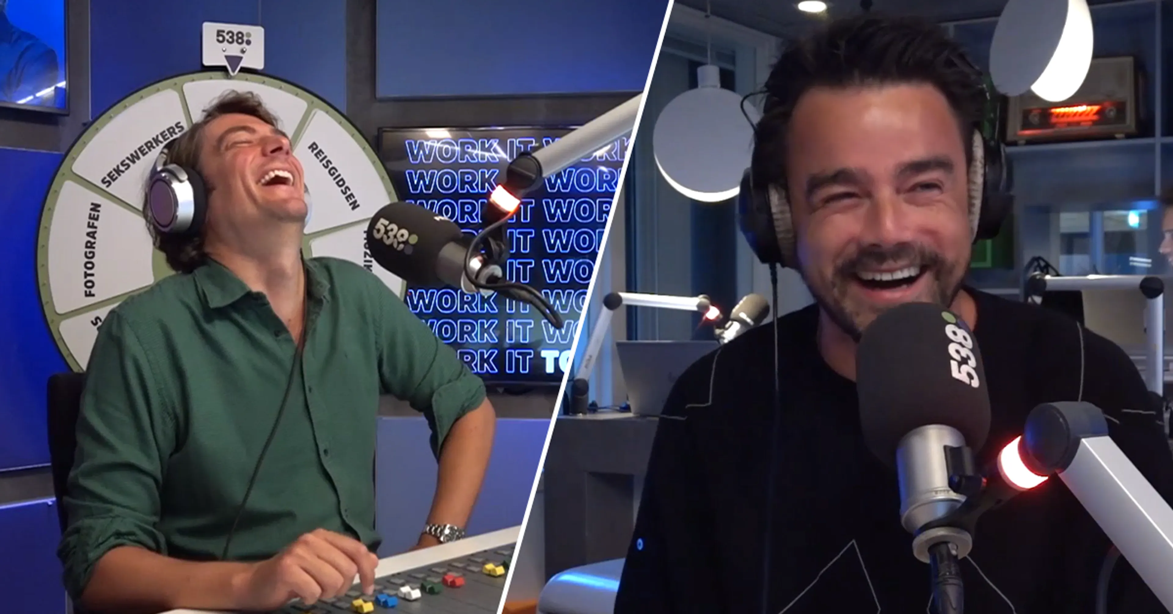 Frank zingt karaoke met voormalig Kane-zanger Dinand Woesthoff...😜