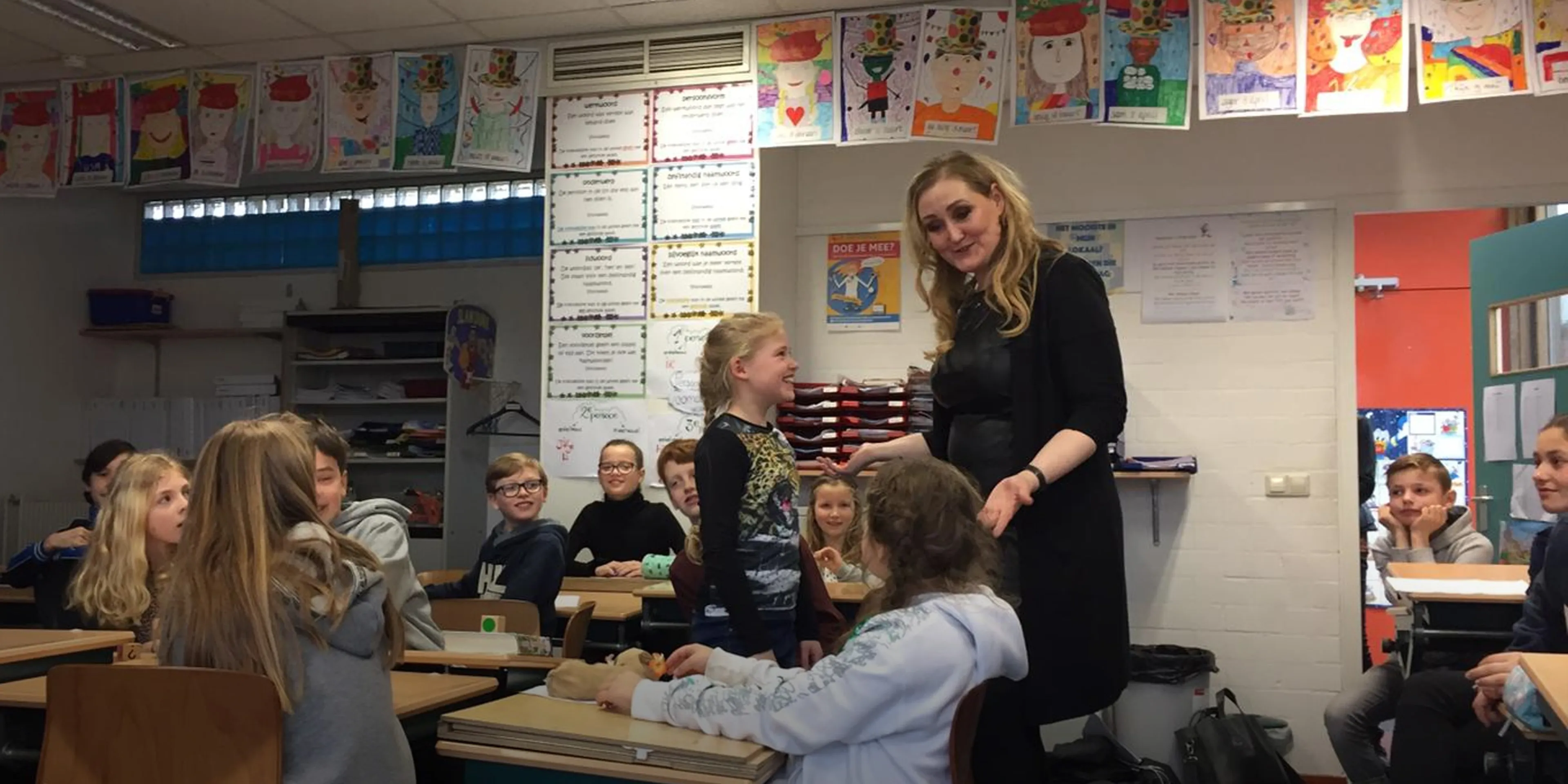 Hannelore geeft les!