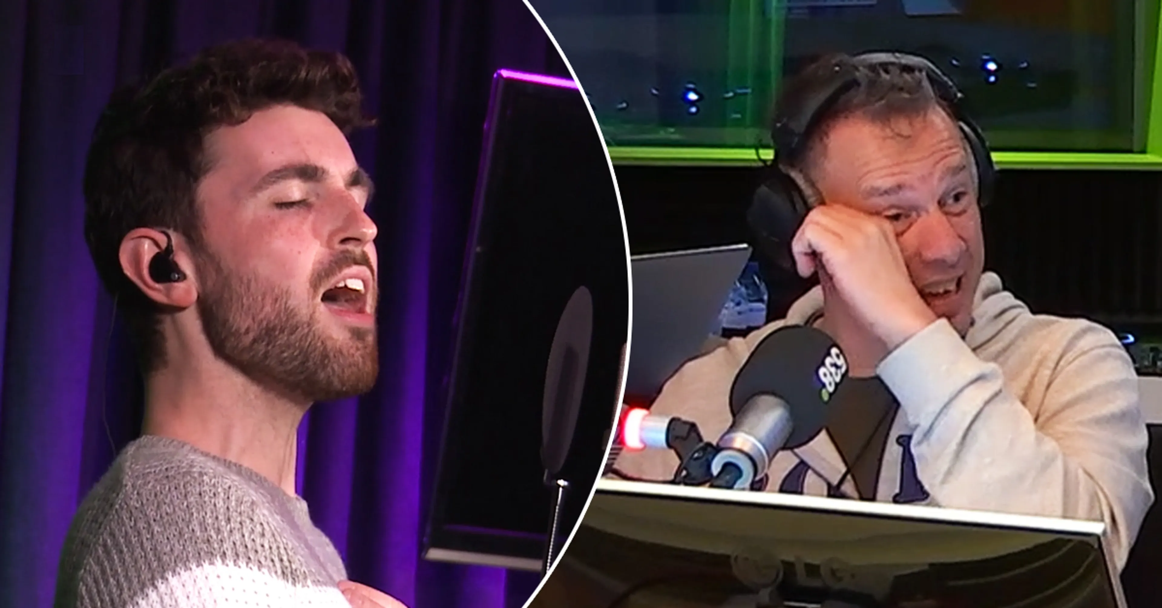 Nieuwslezer Henk Blok in tranen na optreden Duncan Laurence