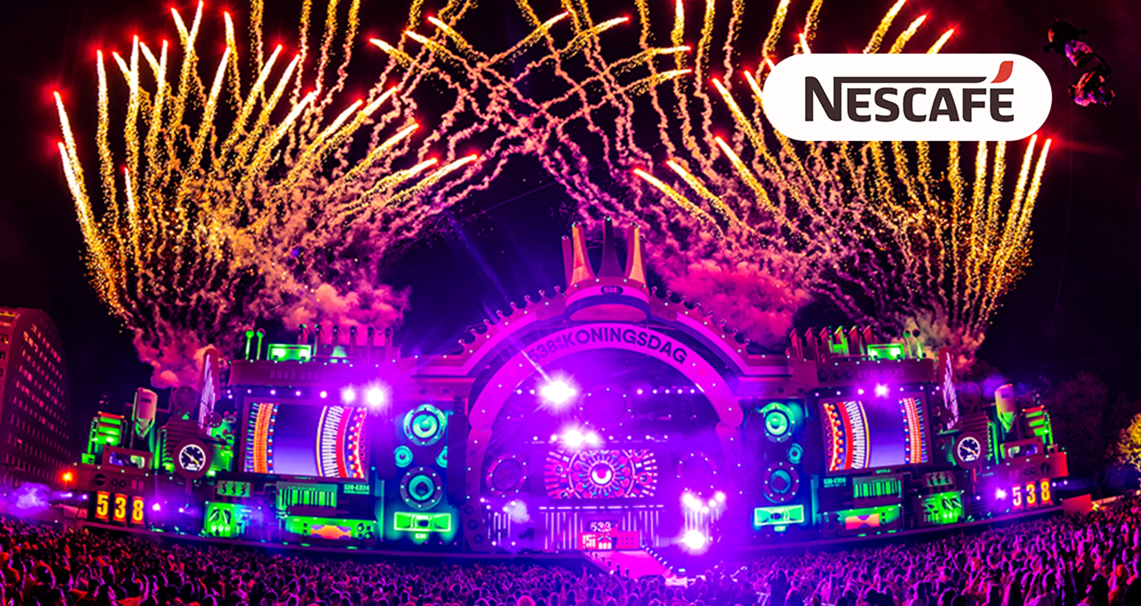 Win tickets voor 538 Koningsdag én toegang tot het NESCAFÉ® VIP-deck! 🤩🧡