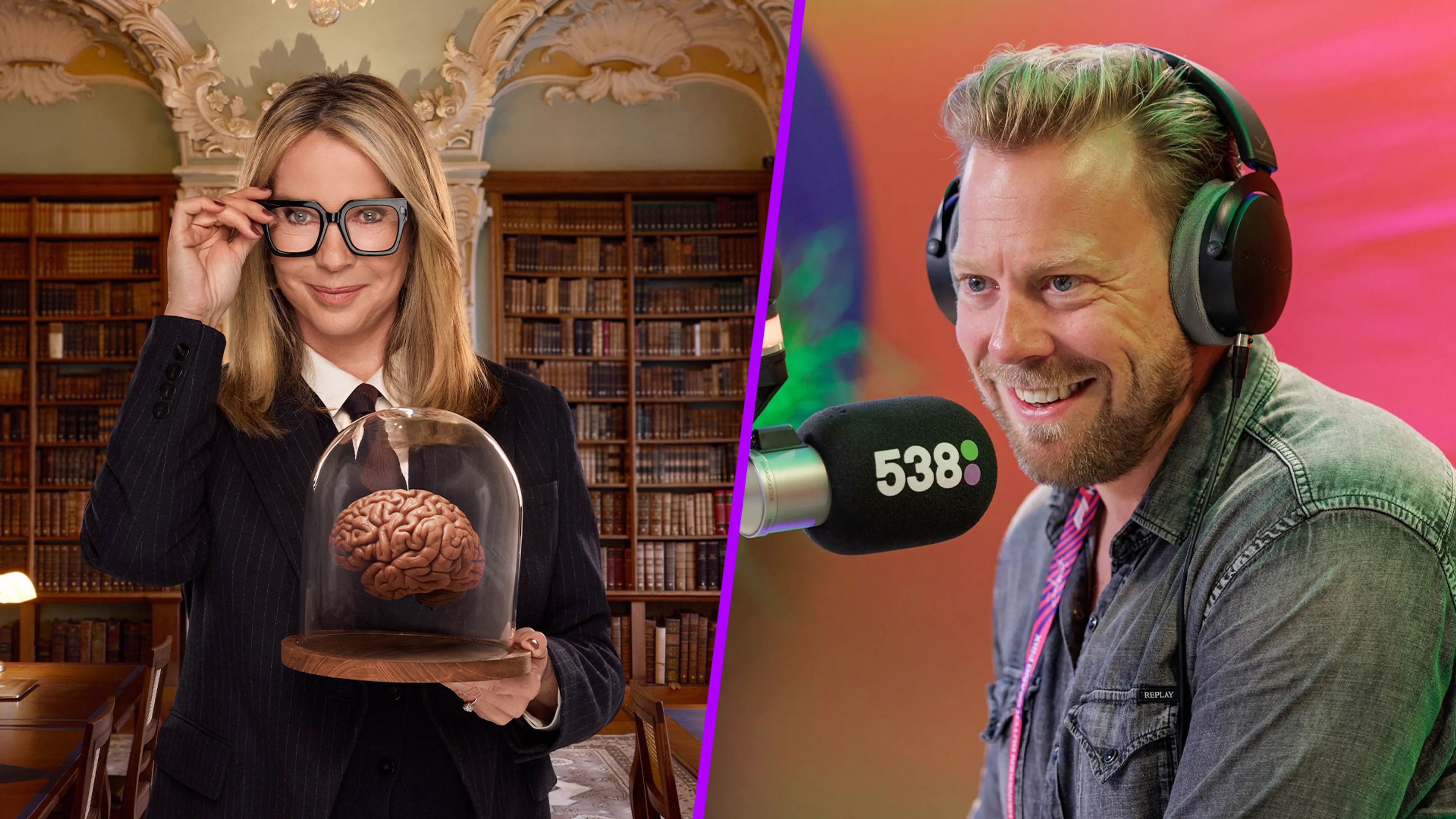 Linda de Mol kraakt de hersenen van De 538 Ochtendshow 🧠
