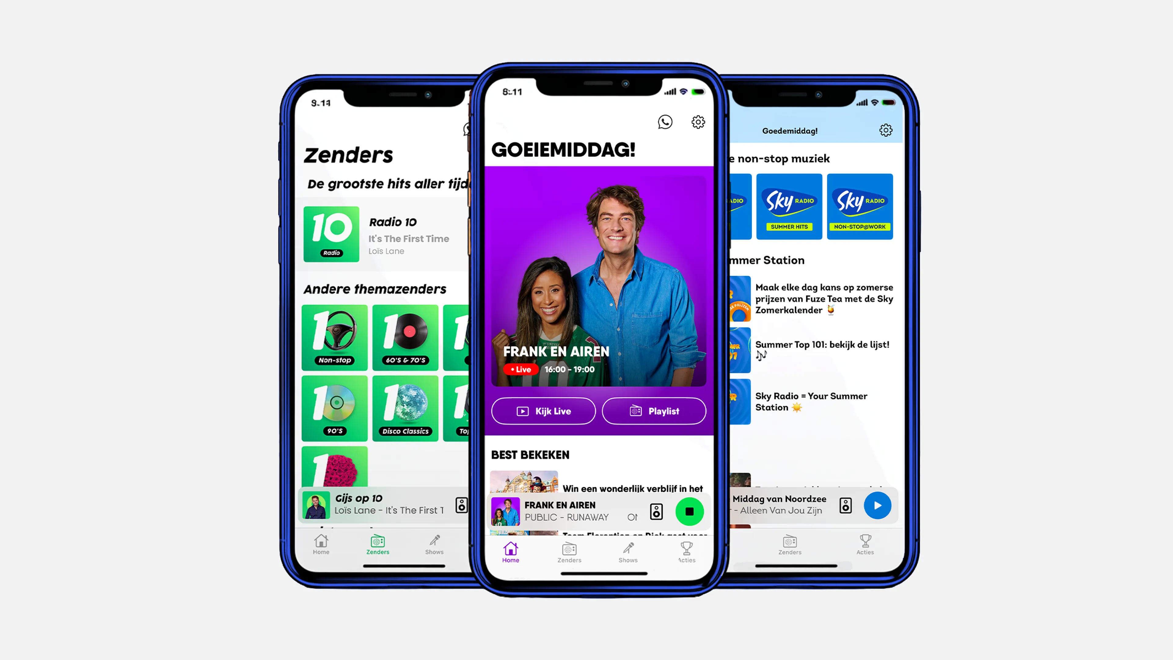 Met onze radio-apps luister je waar en wanneer je maar wilt.