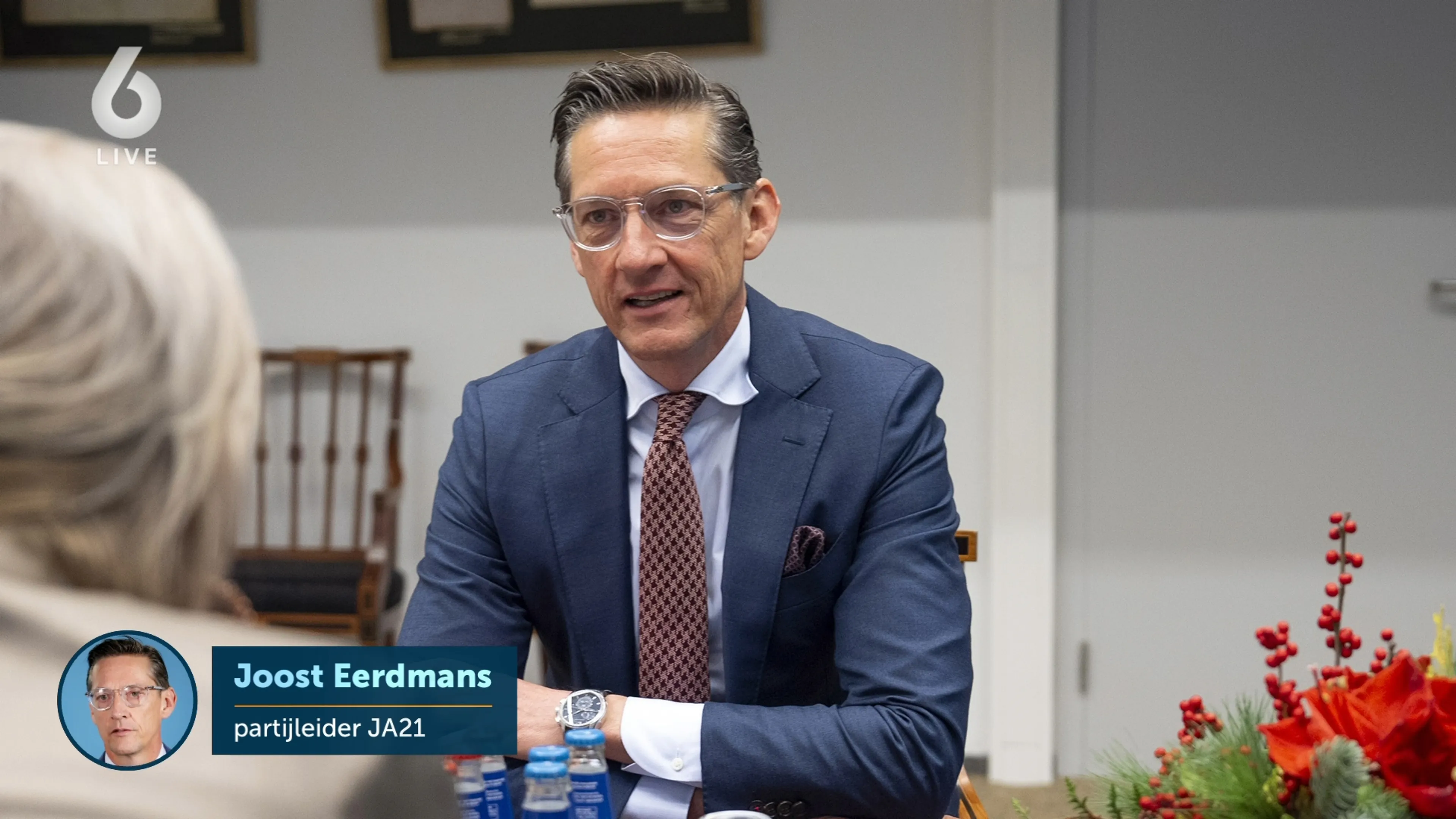 JA21-leider Eerdmans teleurgesteld over besluit D66, CDA en VVD: 'Hiervoor betalen ze een hoge prijs'