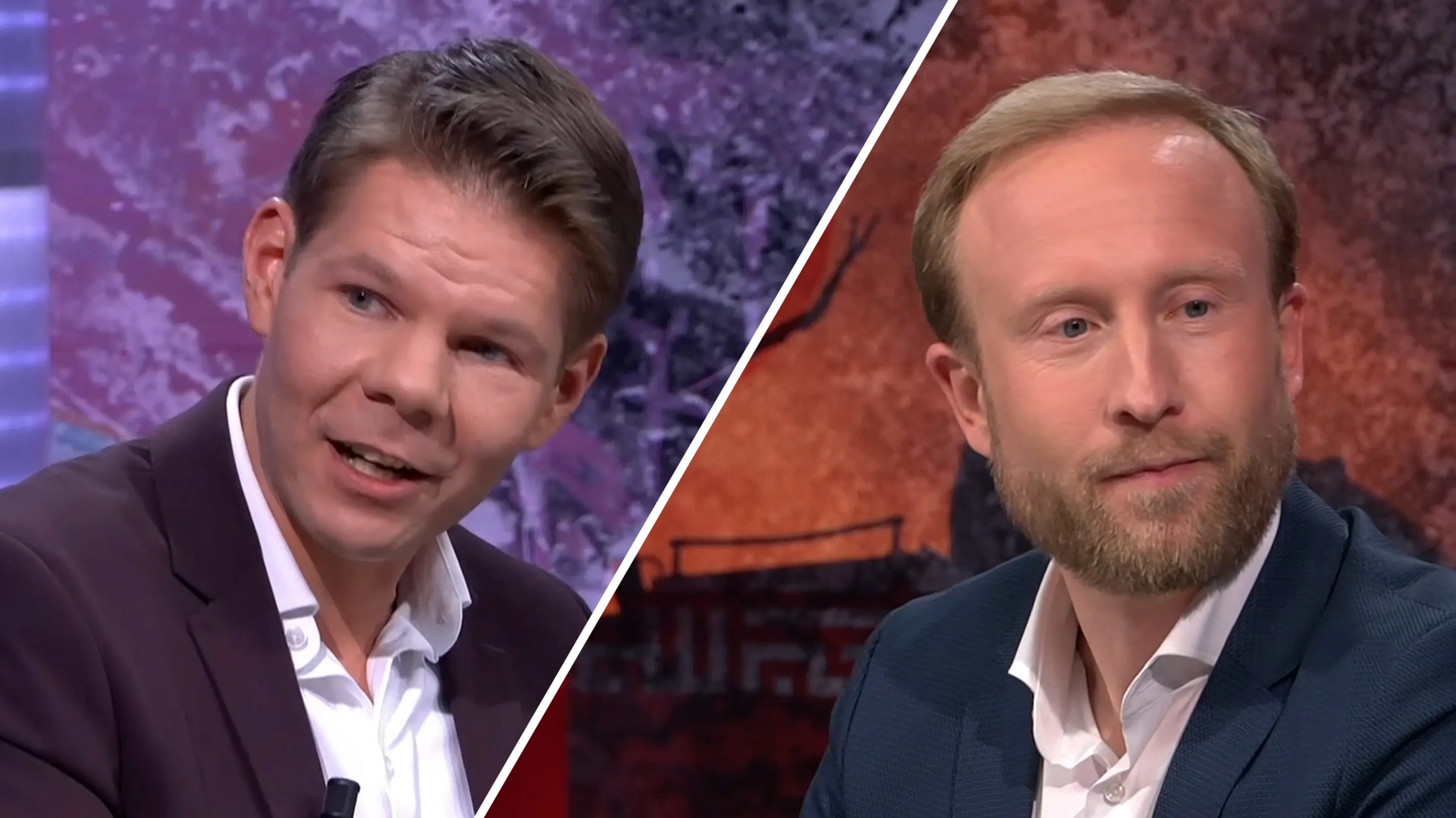 Victor Vlam en Raymond Mens woensdagavond te gast bij Nieuws van de Dag
