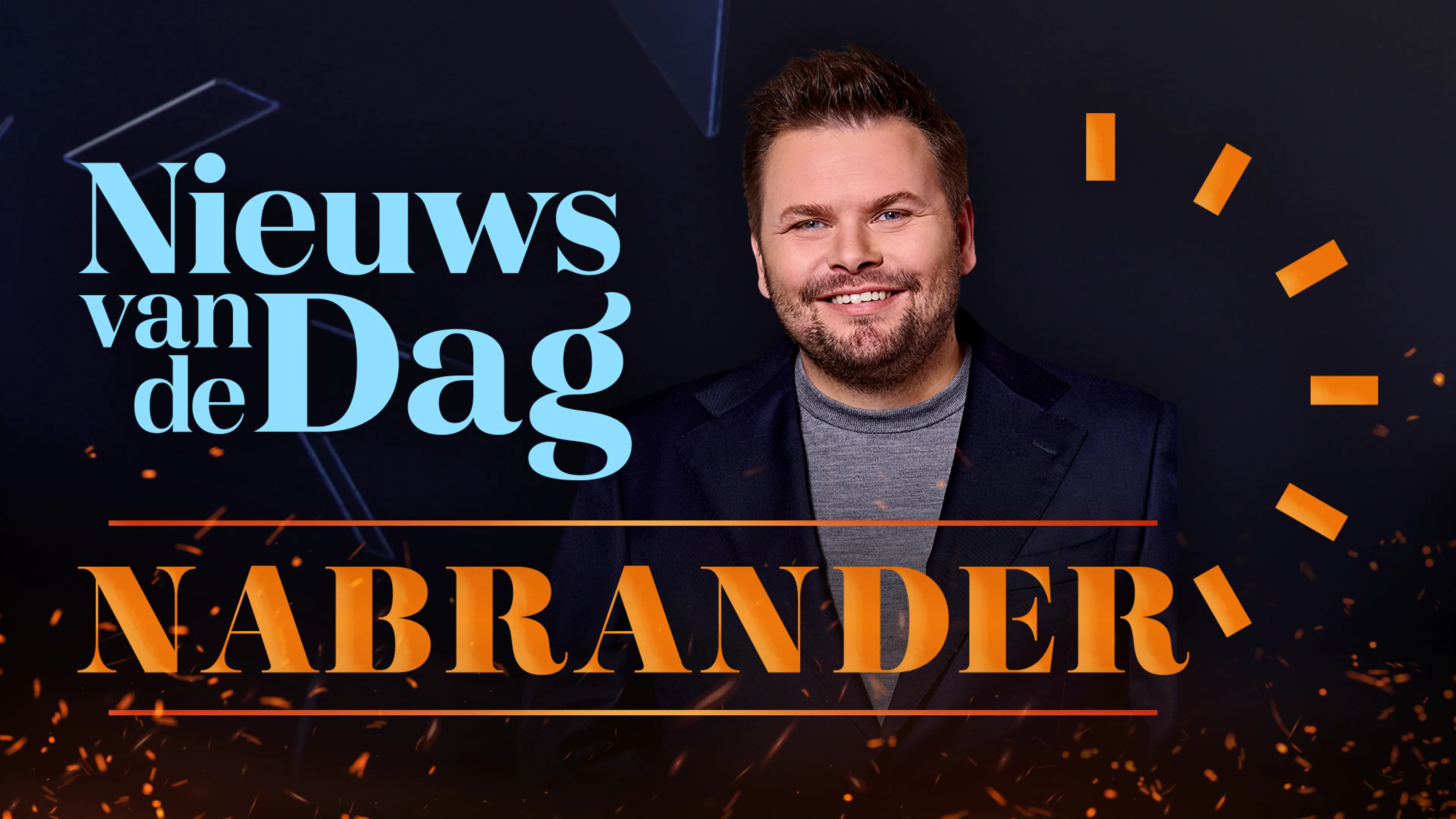 Thomas van Groningen gaat napraten met kijkers in Nieuws van de Dag Nabrander