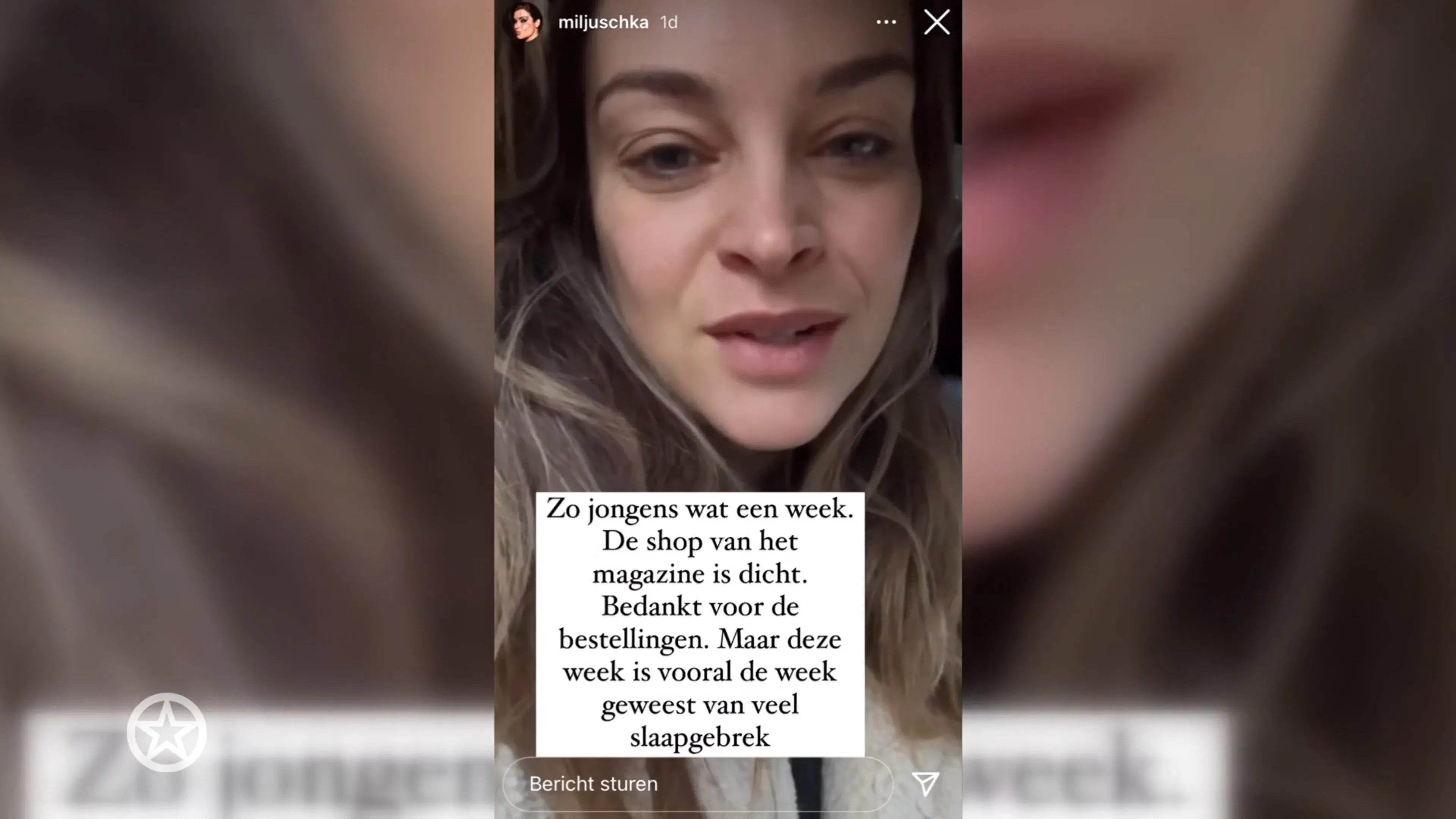 Miljuschka in tranen om dochter