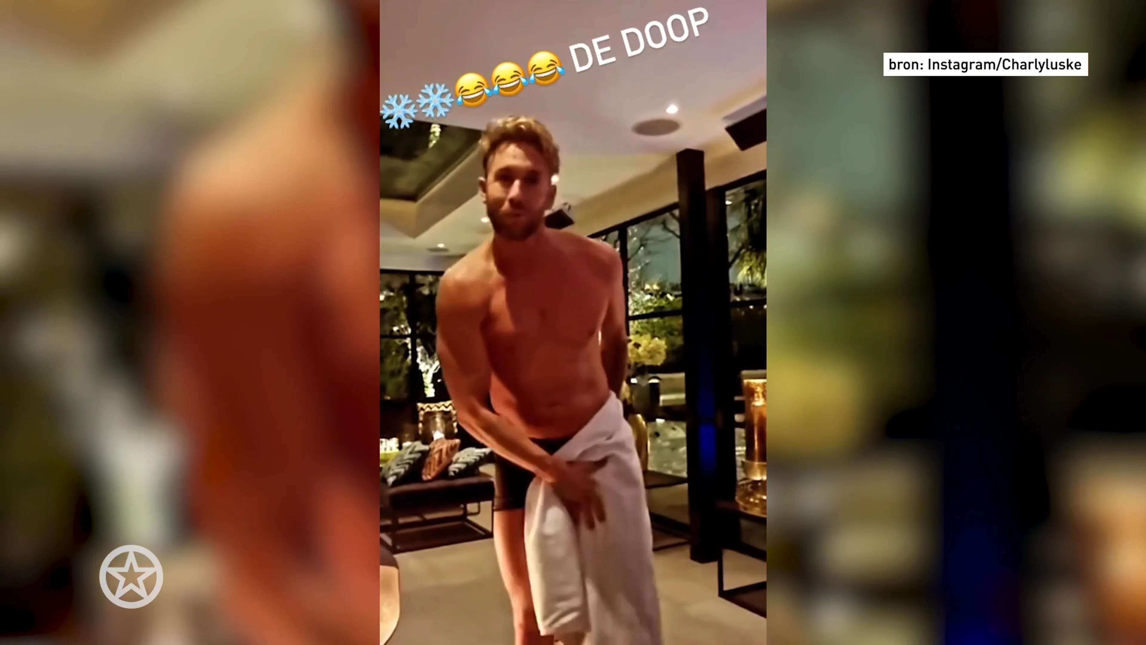 Sexy Charly Luske toont sensuele kant