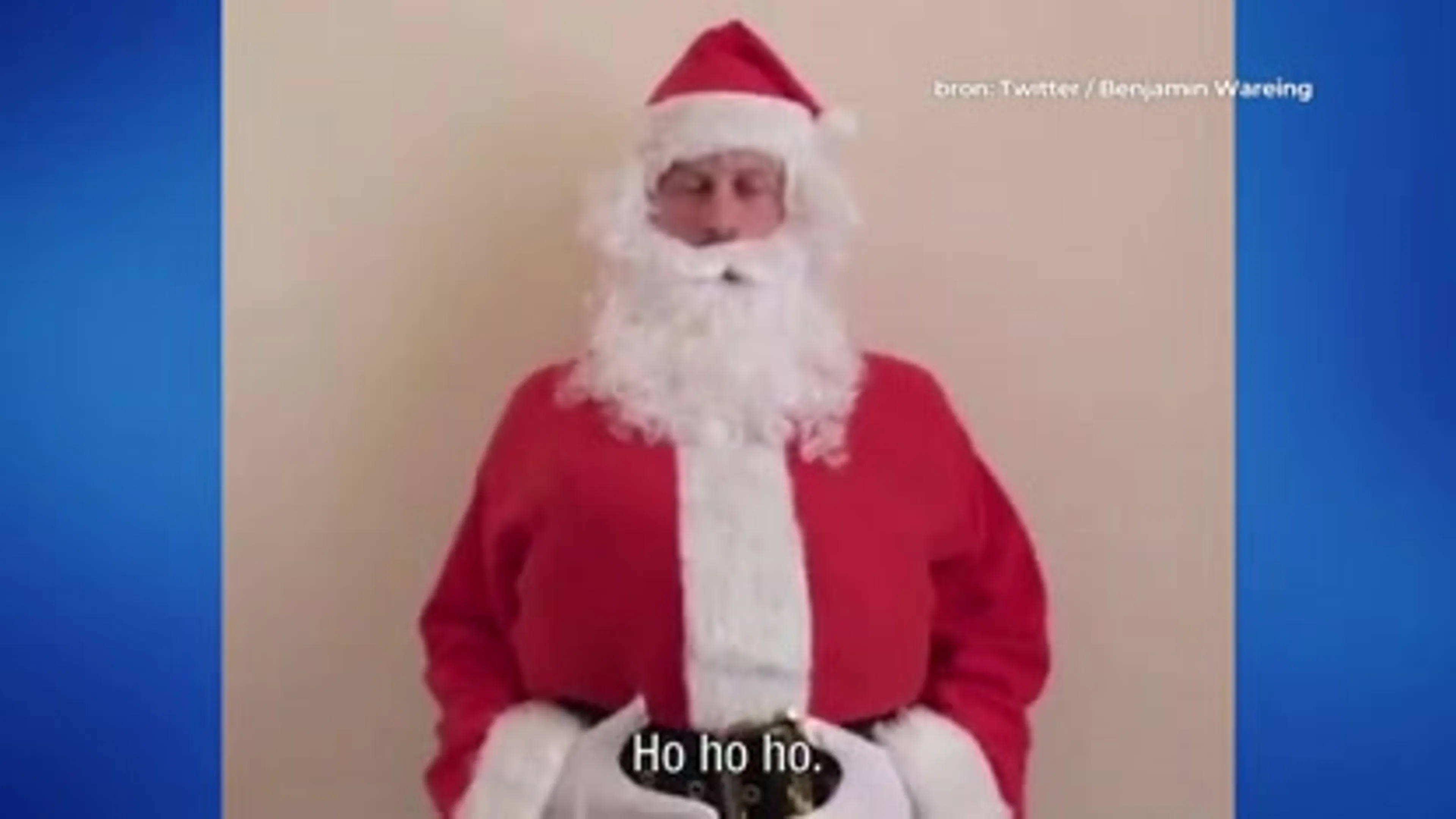 Prins Harry verkleedt zich als Kerstman