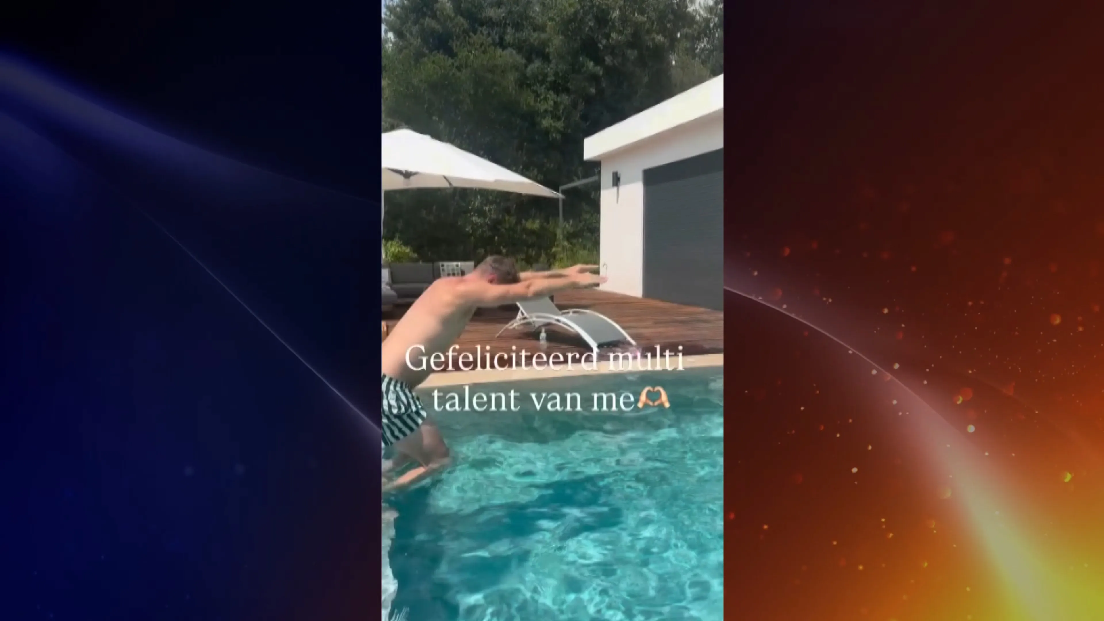 Jim Bakkum jarig: Bettina Holwerda deelt hilarische duikvideo