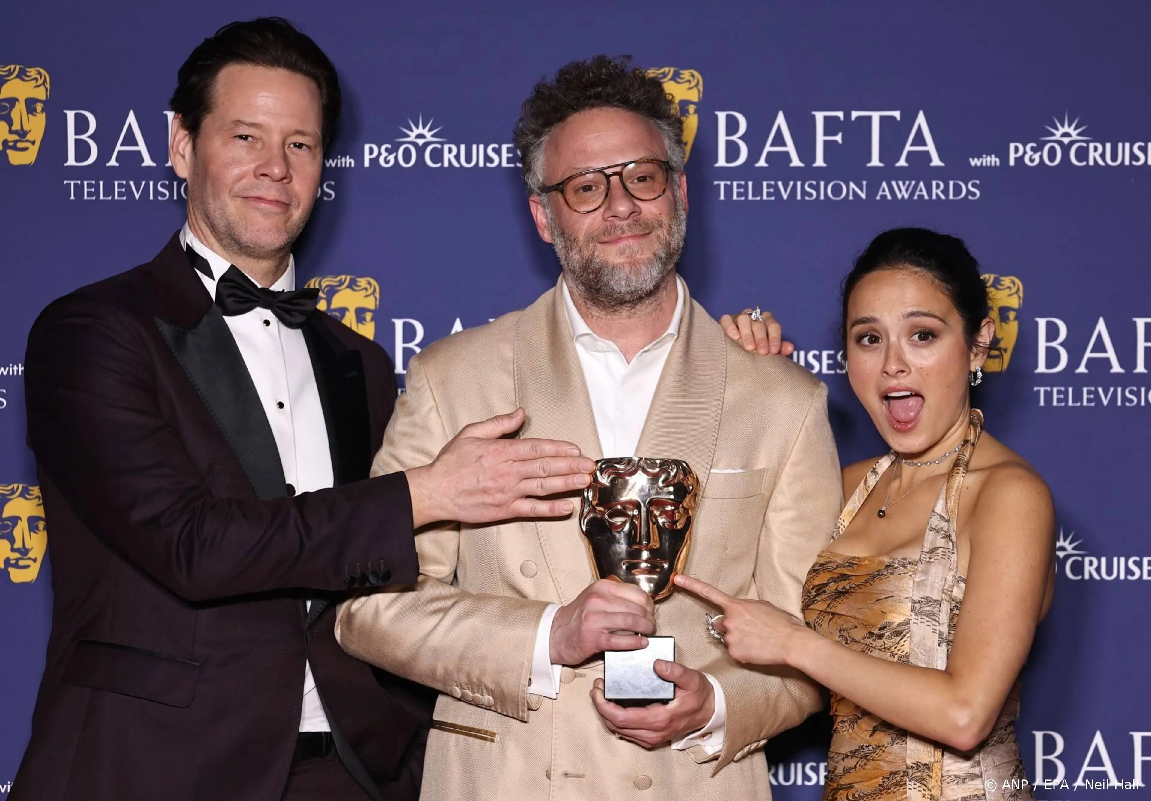 Seth Rogen eert overleden Catherine O'Hara tijdens BAFTA's