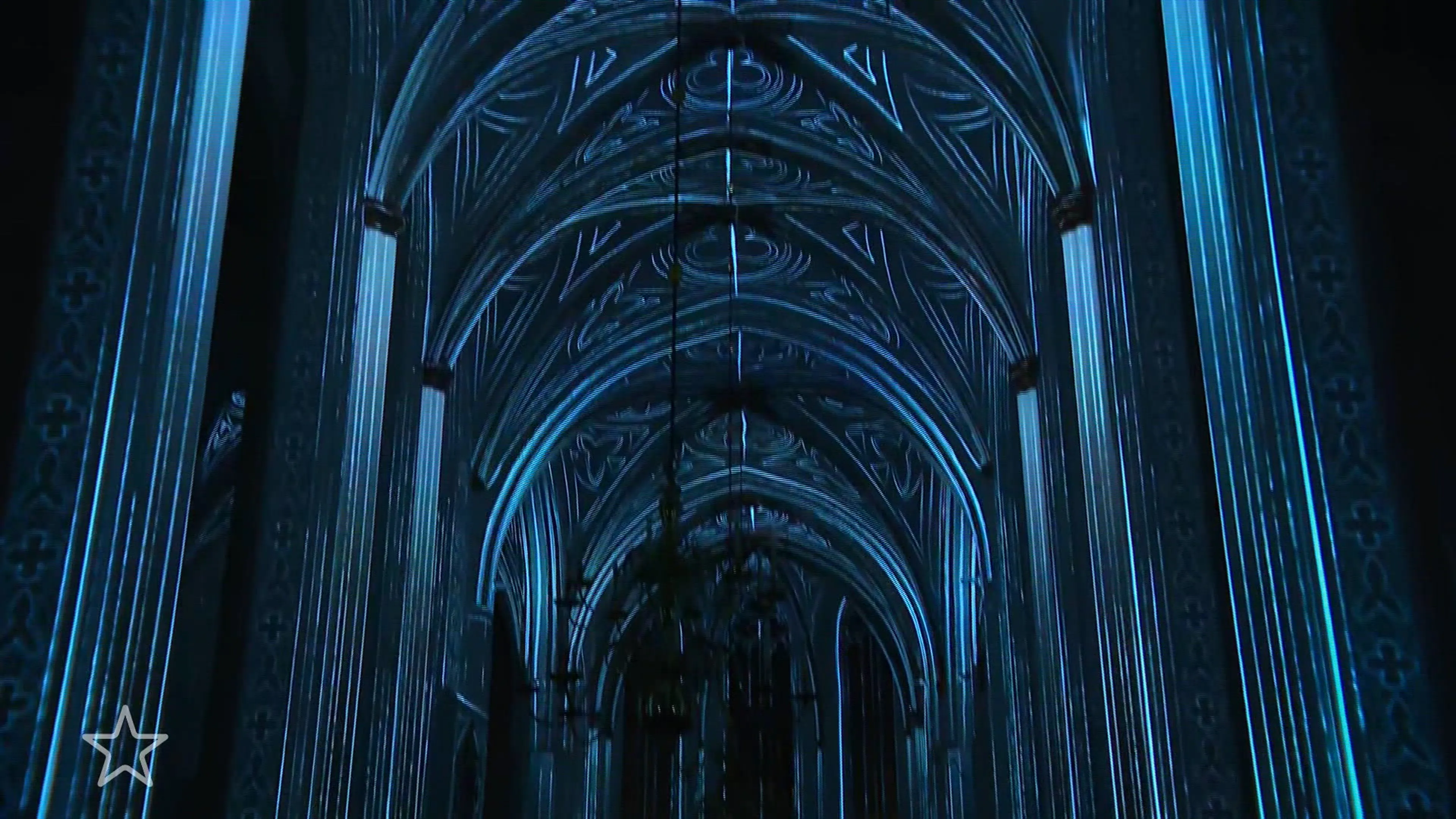 Prachtige lichtshow Luminiscence in de kerk in Utrecht