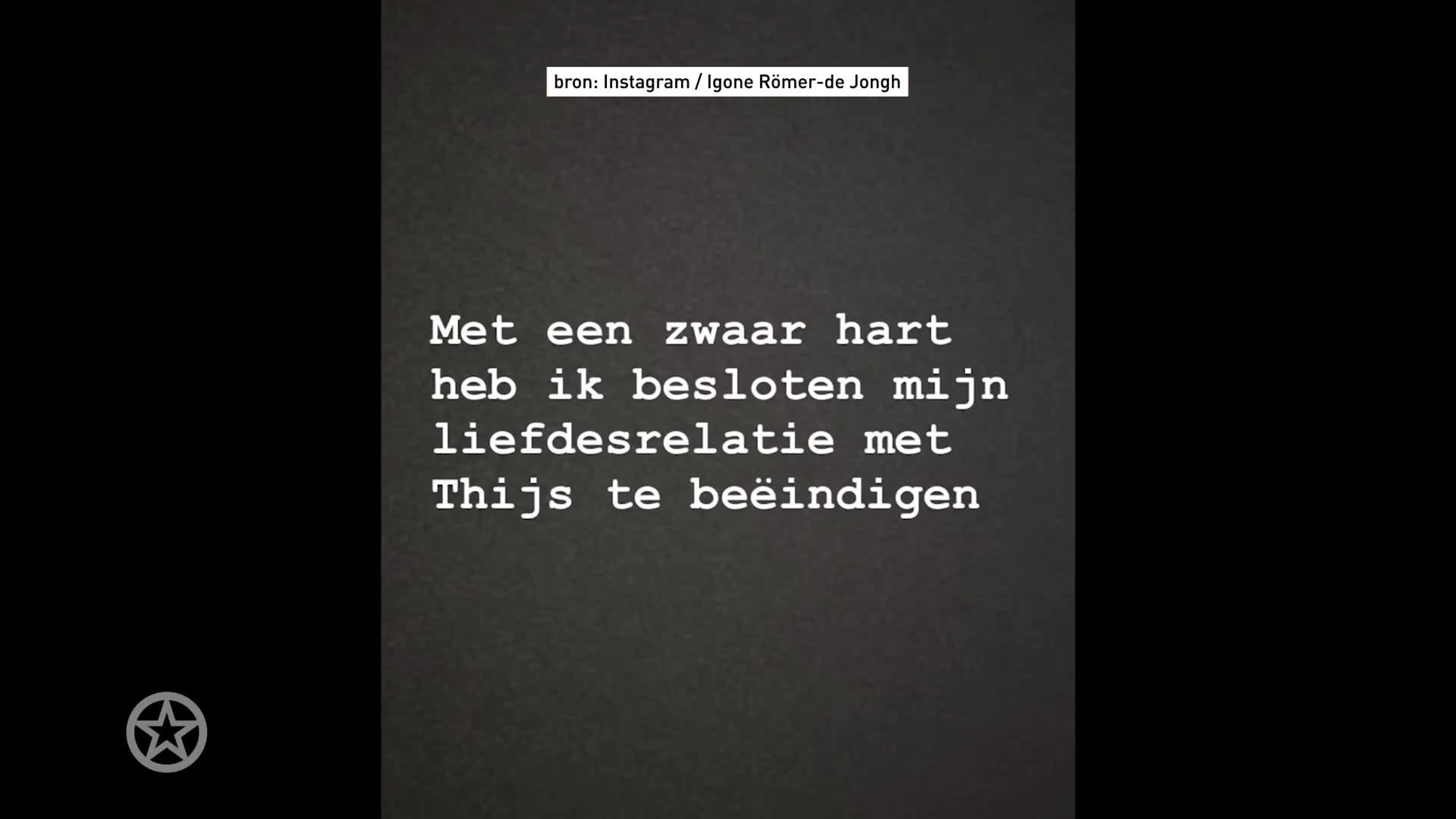 Igone de Jongh verbreekt relatie met Thijs Römer