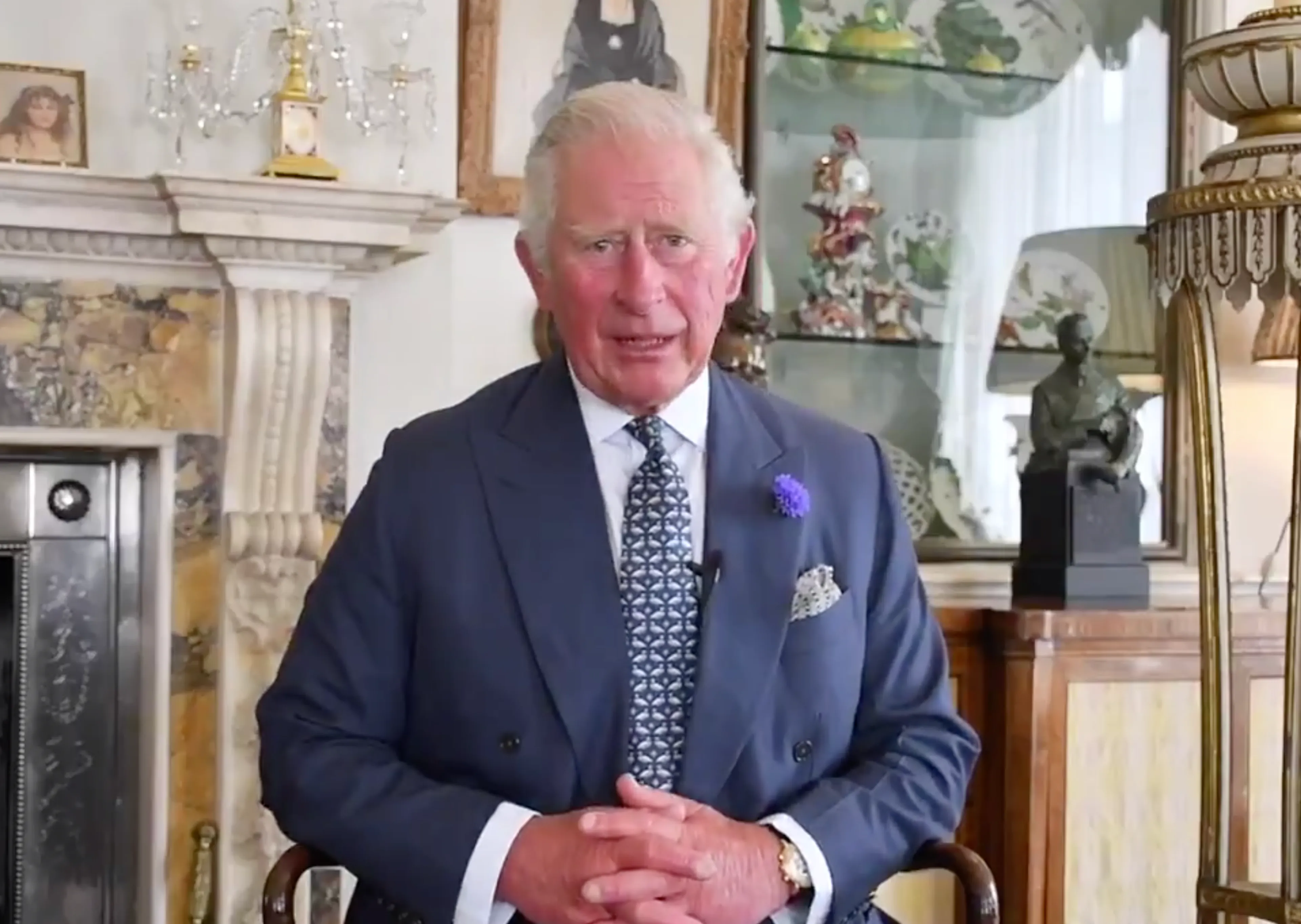 Prins Charles bedankt zorgmedewerkers met videoboodschap