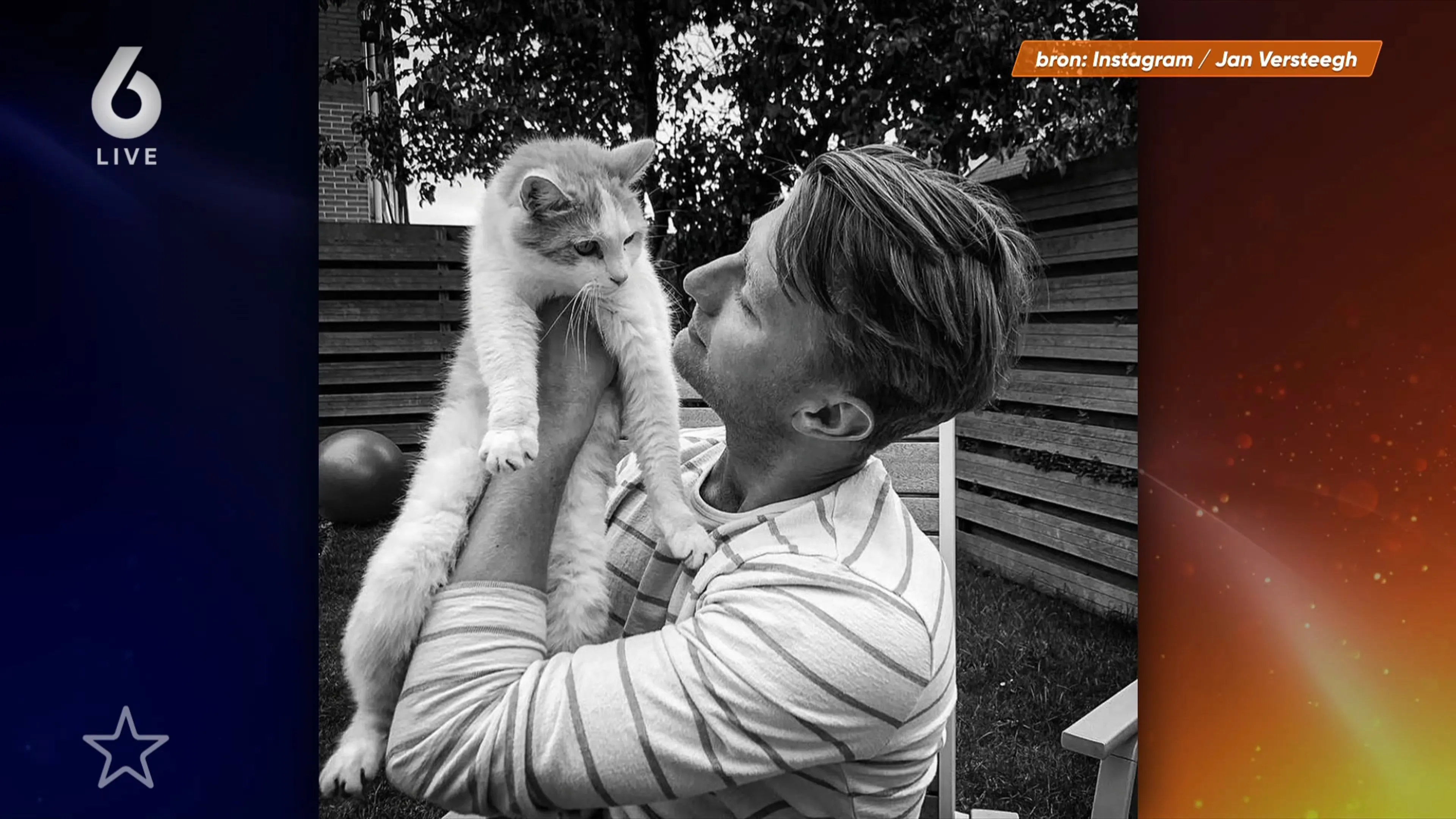 Jan Versteegh in zijn onderbroek op straat beland