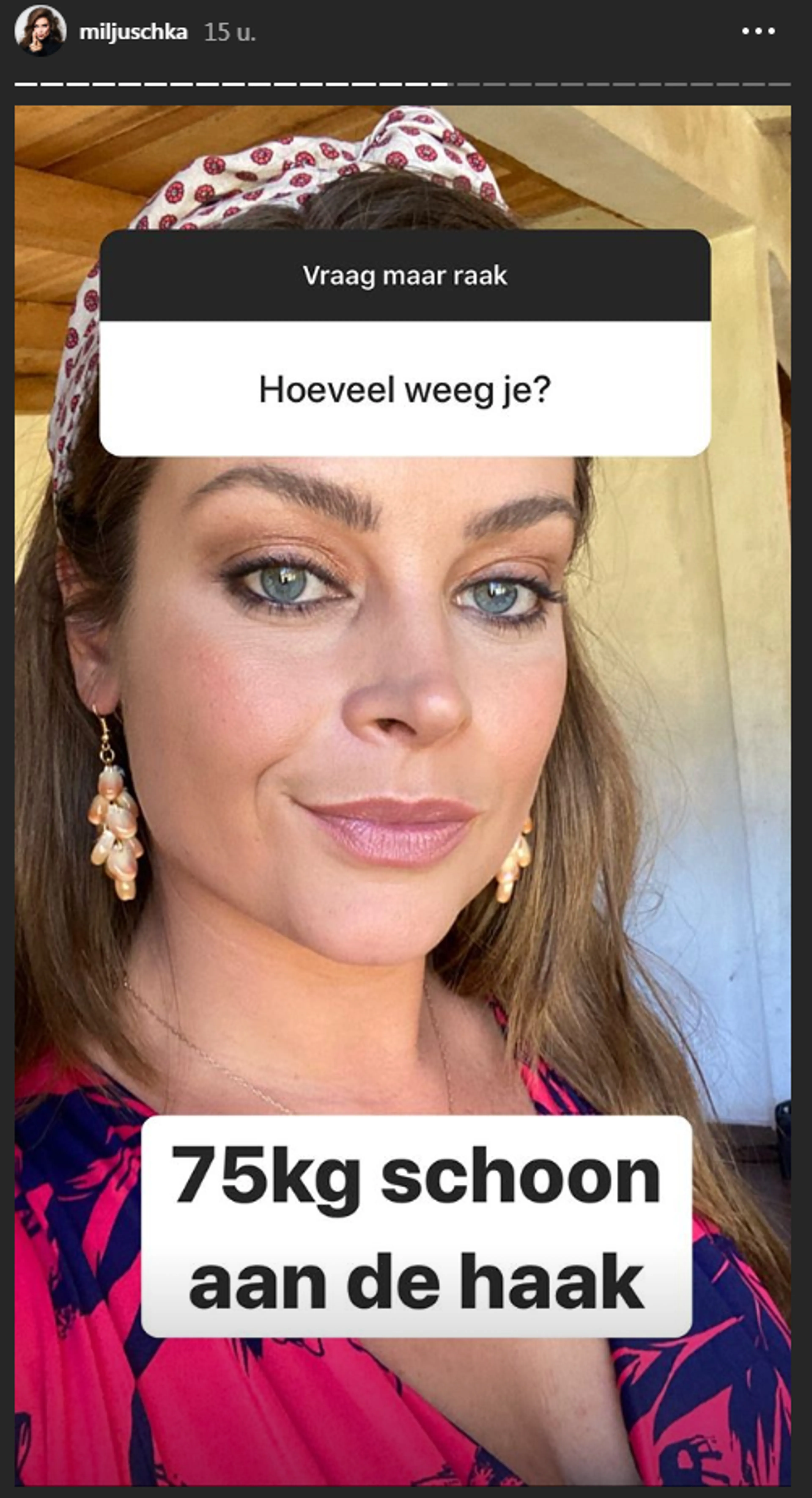 Miljuschka Witzenhausen onthult hoeveel ze weegt