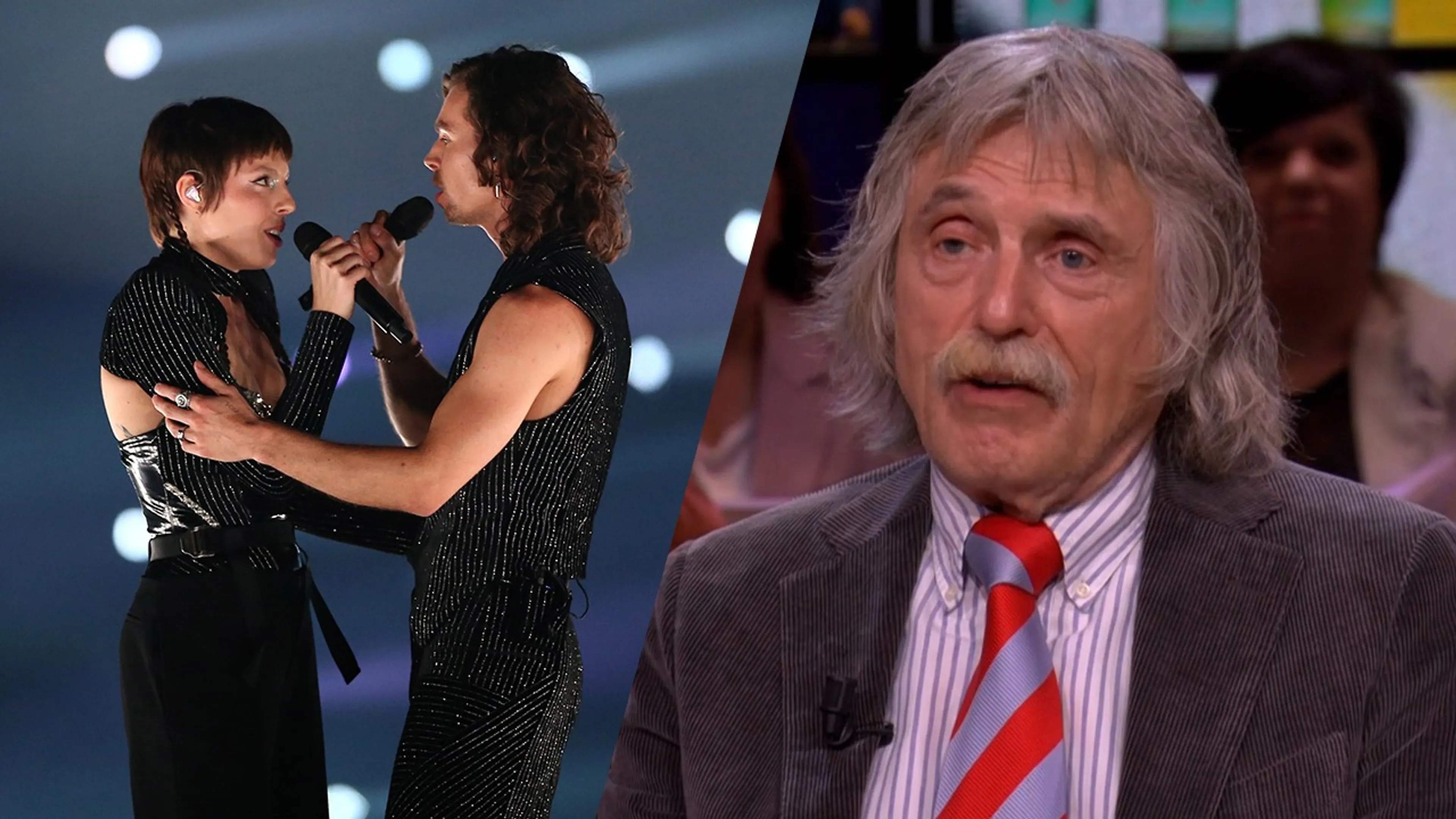 Johan spot met optreden Mia en Dion: 'Ze waren nog tevreden ook'