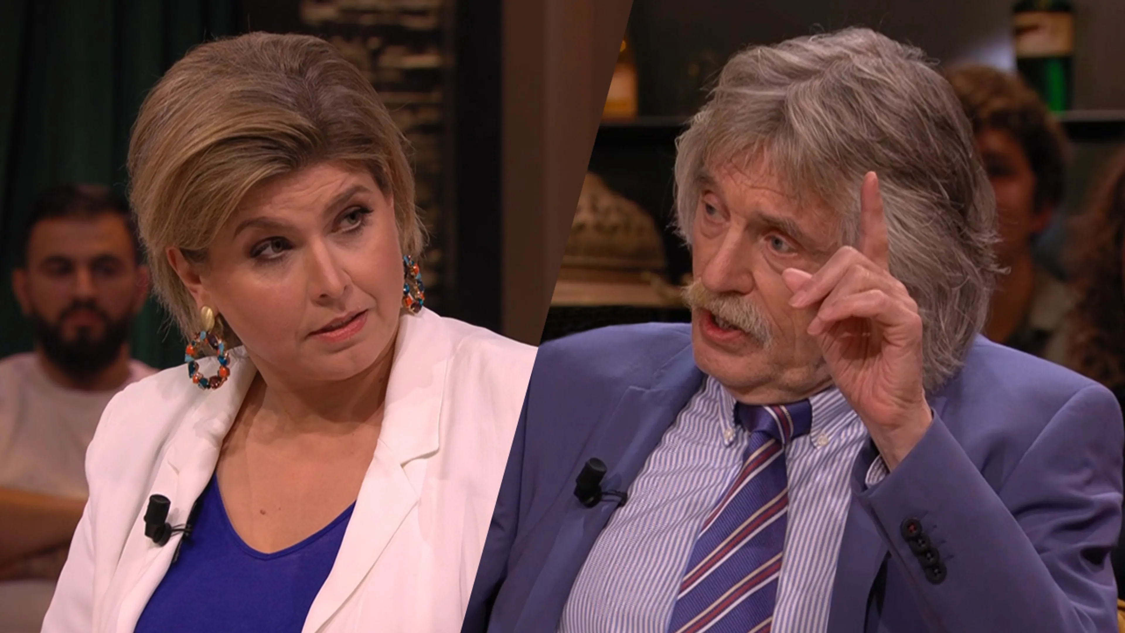 Discussie Angela de Jong en Johan over columns Angela in AD