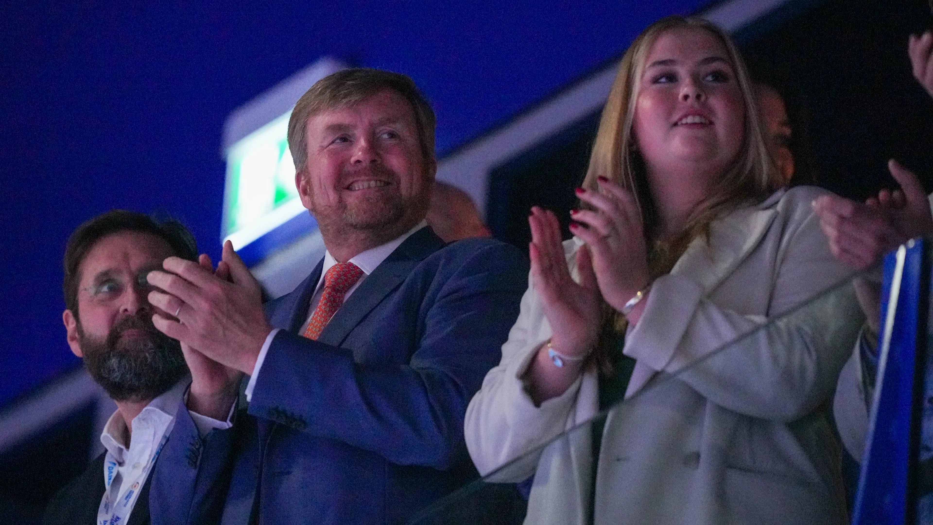 Prinses Amalia bij afscheid Sven Kramer en Ireen Wüst