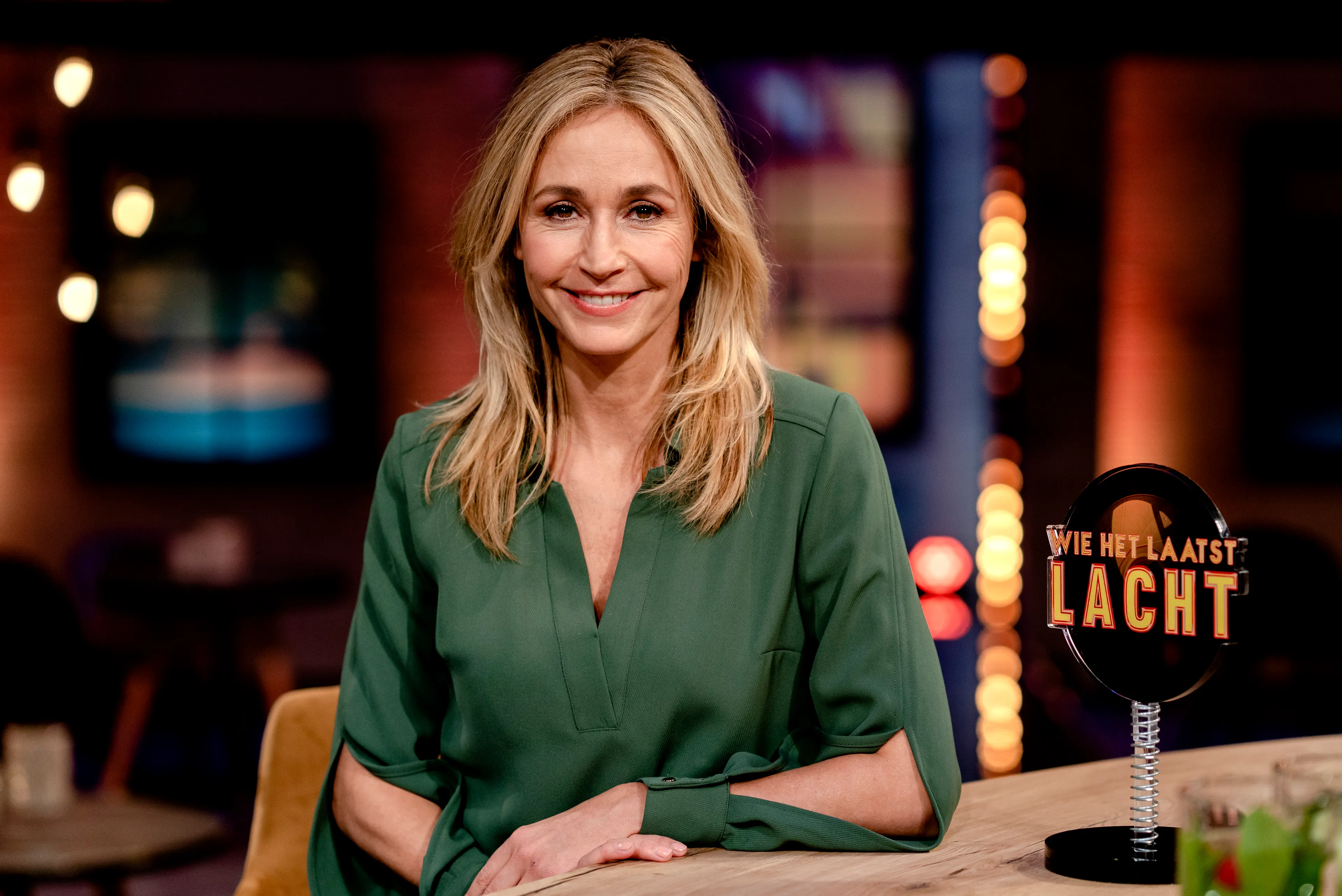 Wendy van Dijk laat zoon Sem zweten