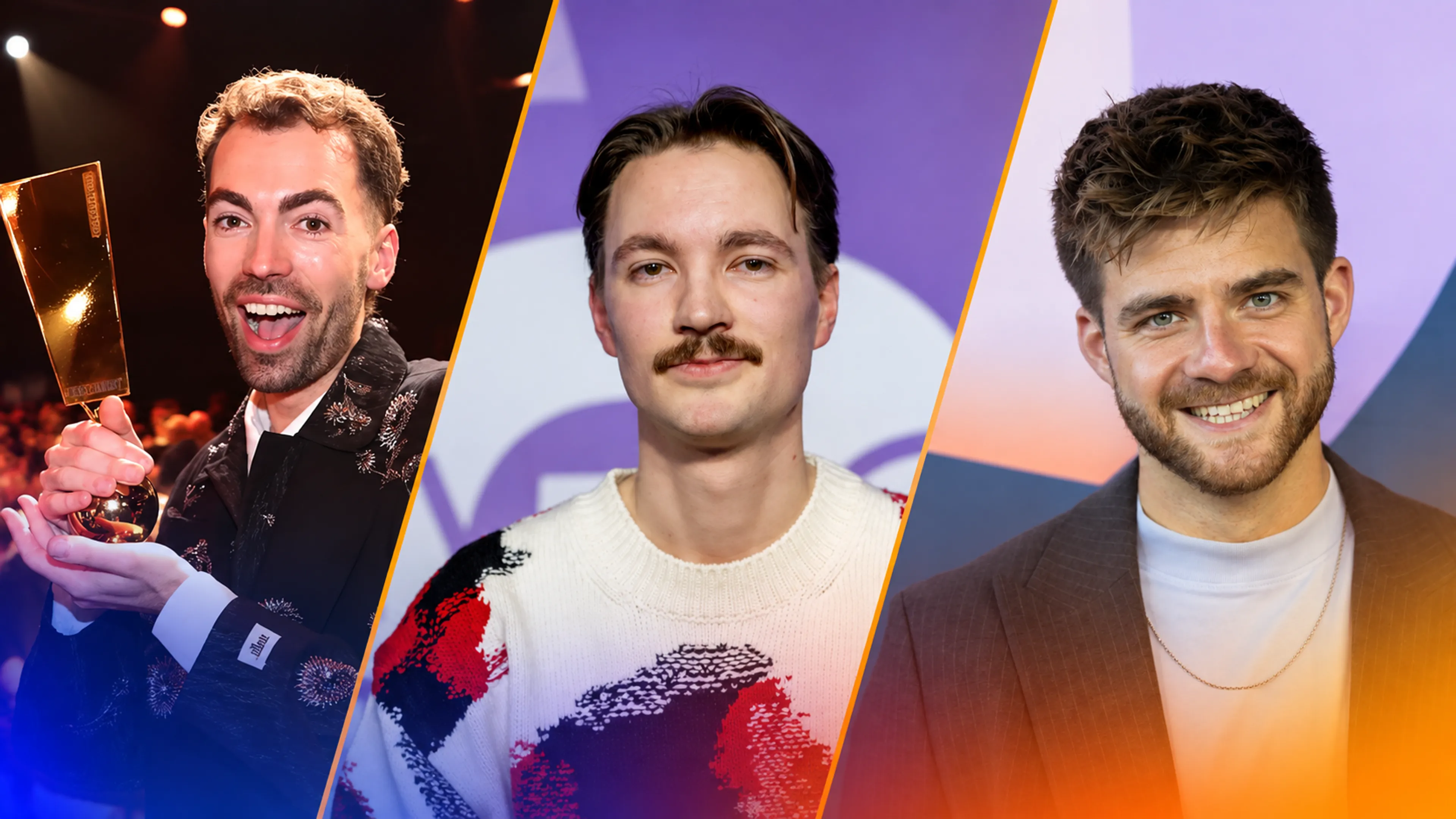 Bram Krikke, Daan Alferink en Frank van Leeuwen genomineerd voor Televizier-Ring Talent