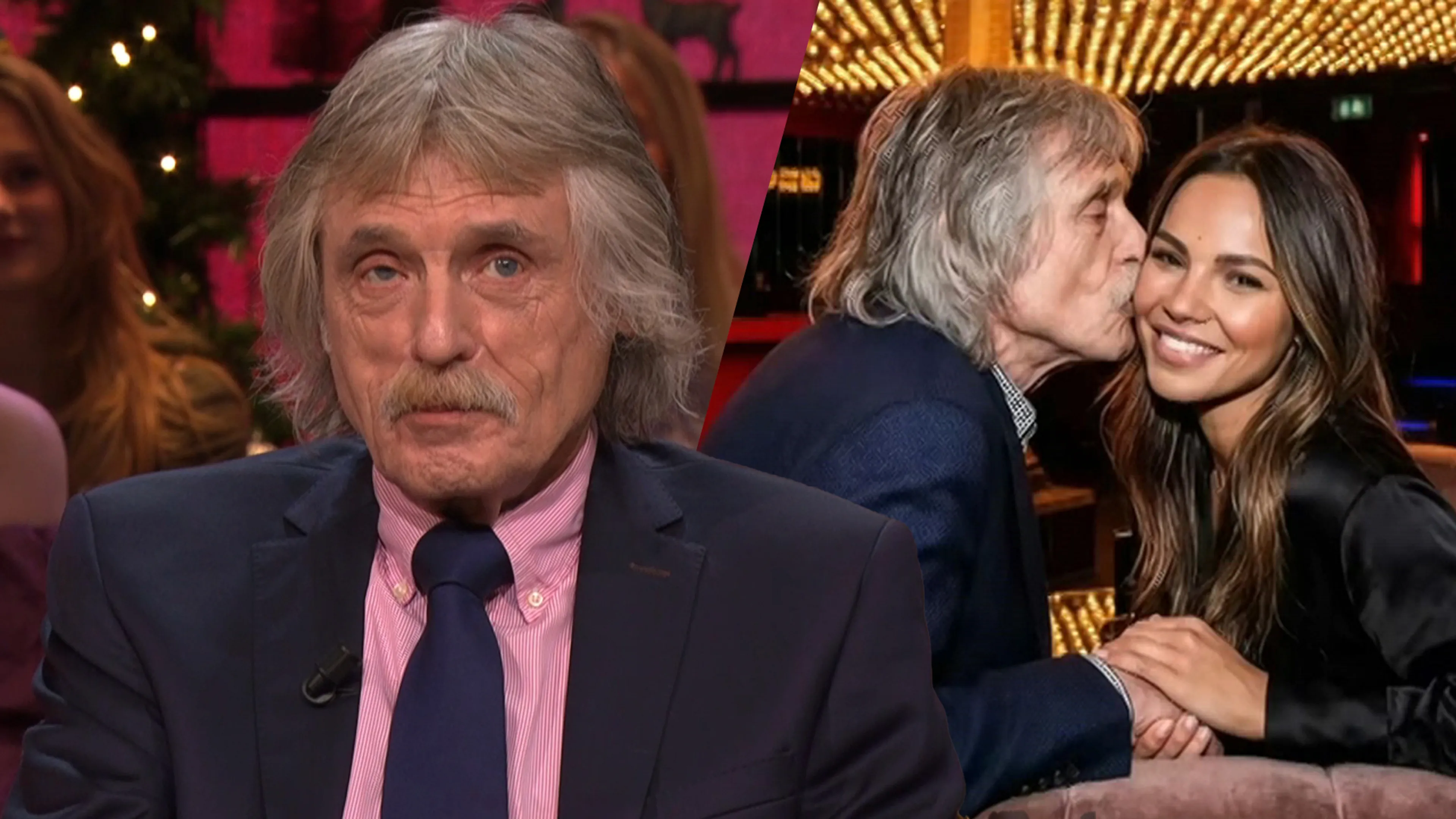 Johan Derksen over liefdesfoto’s van hem en Monica Geuze op haar Instagram: ‘Dit is geen AI’