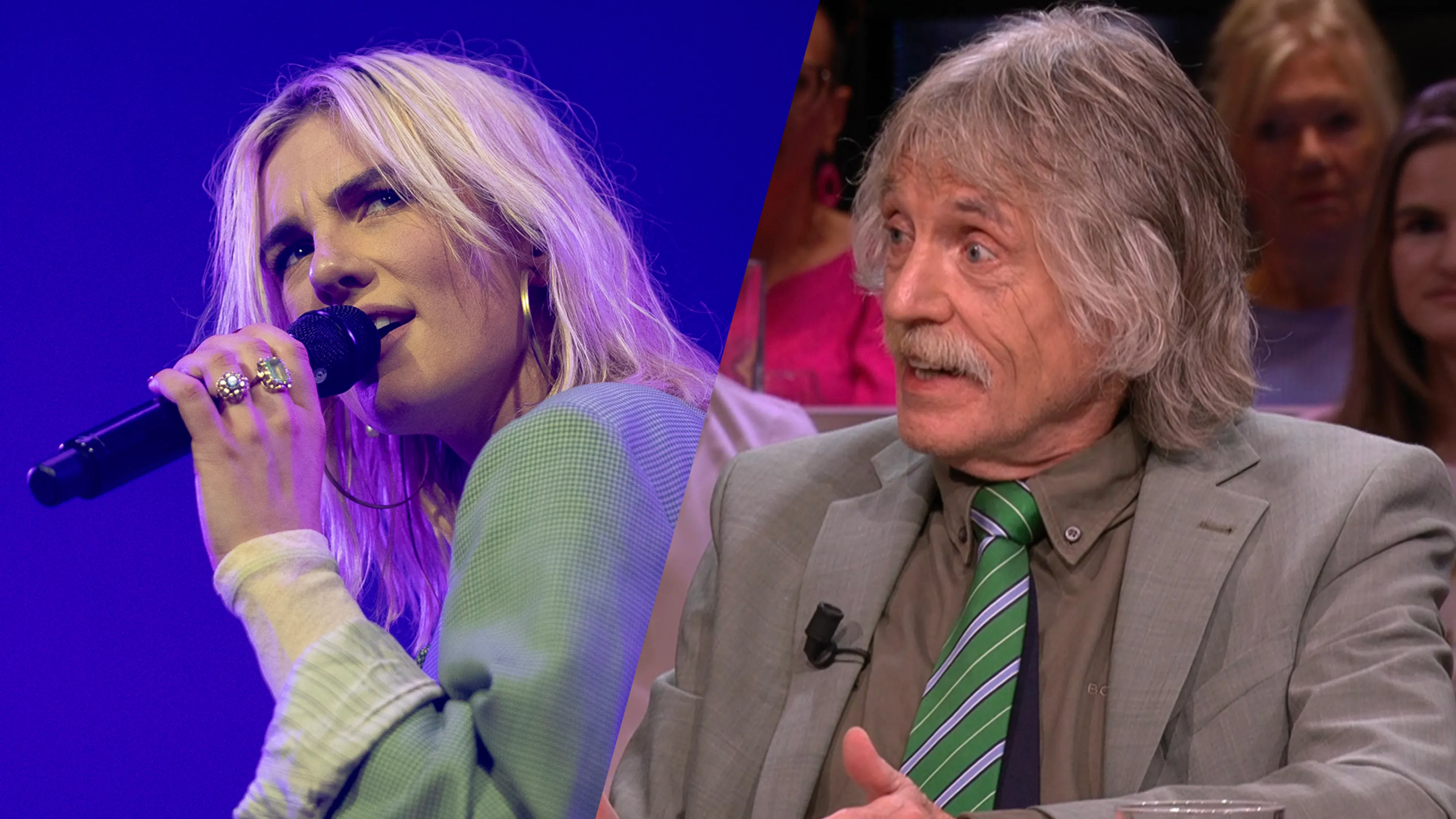 Johan Derksen: 'Maan laat steeds zien dat ze niet kan zingen'