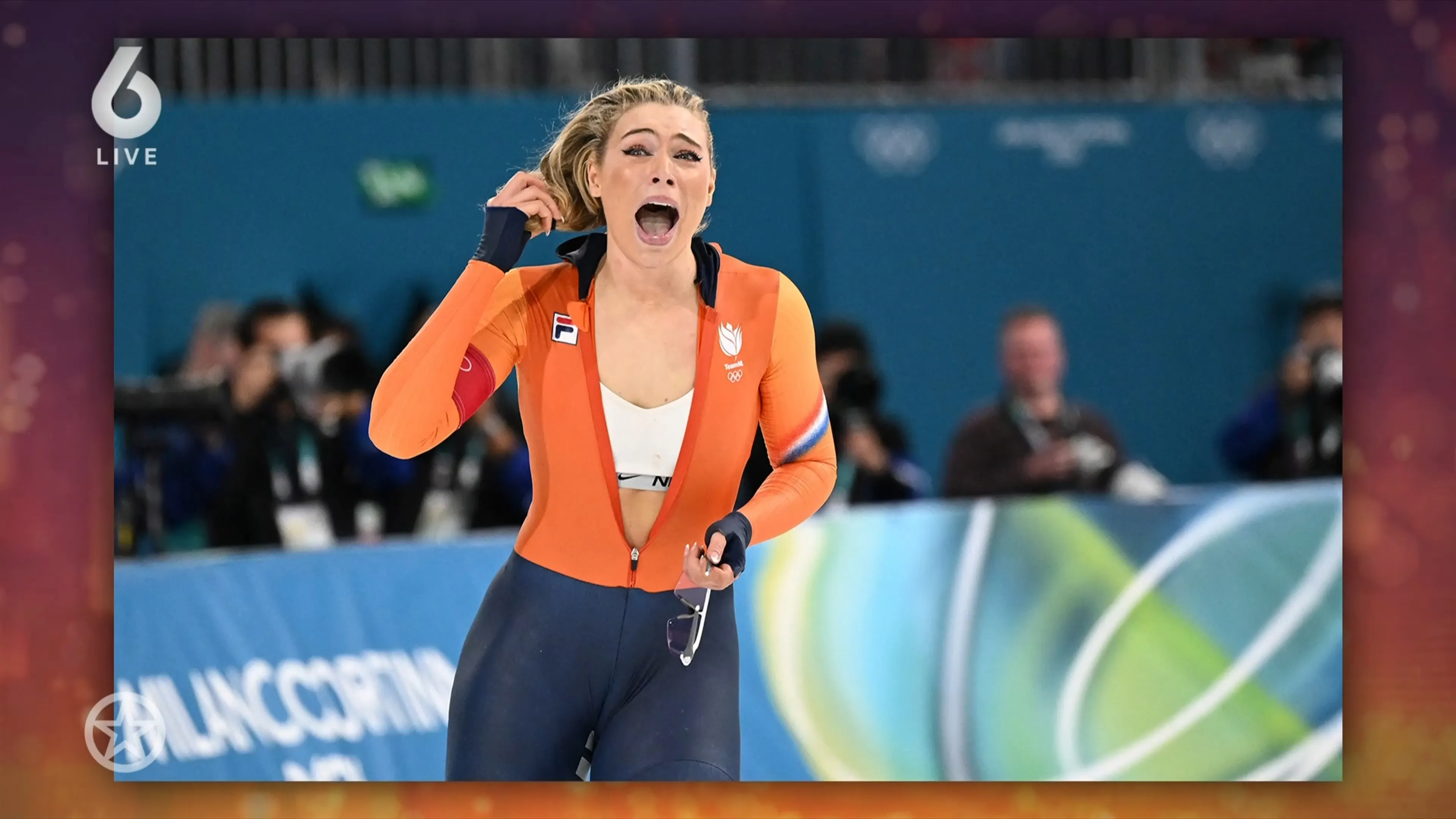 Jutta Leerdam maakt veel los in de VS met sport-bh