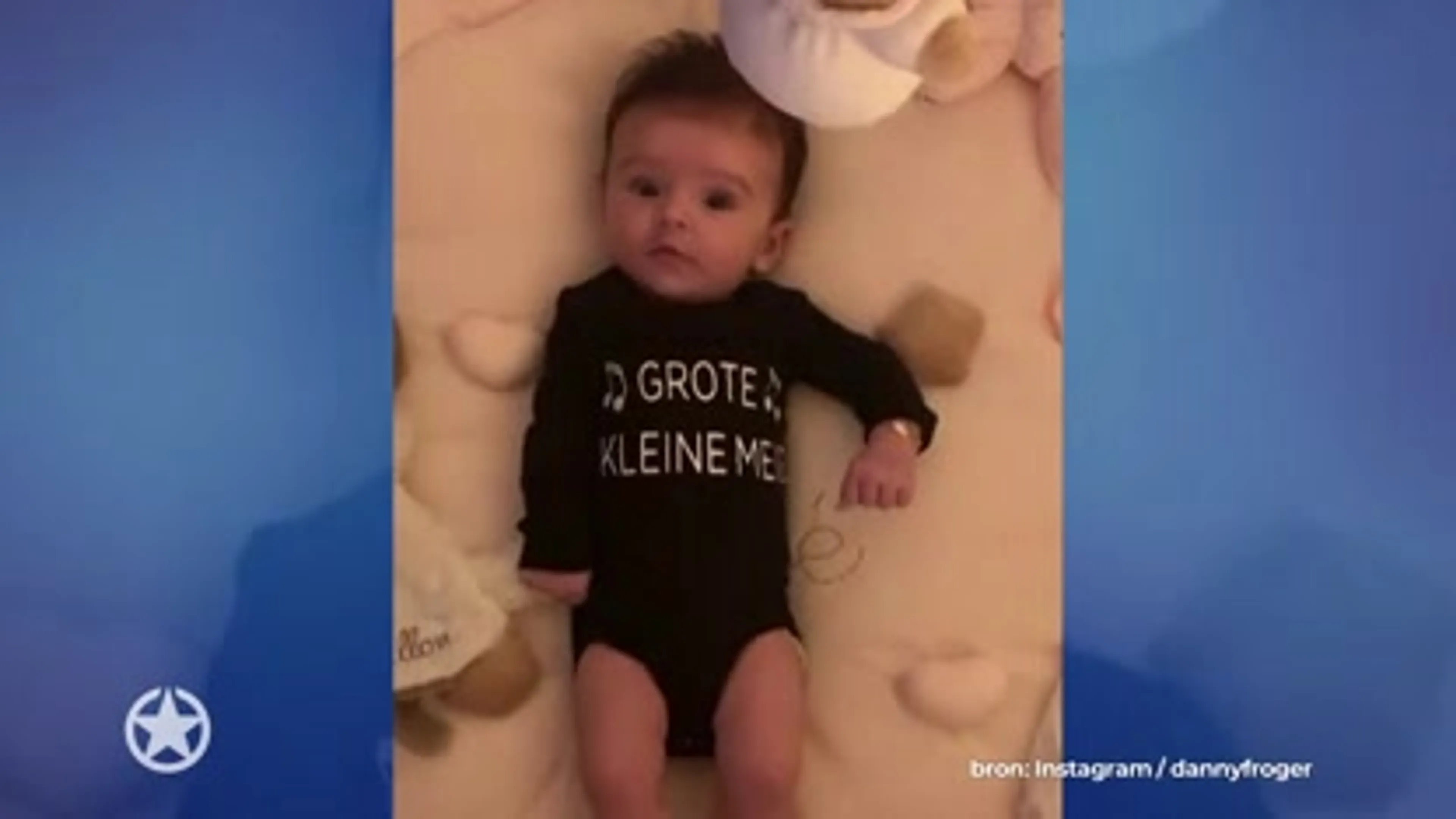 Danny Froger deelt mierzoet filmpje van kleine Fallon