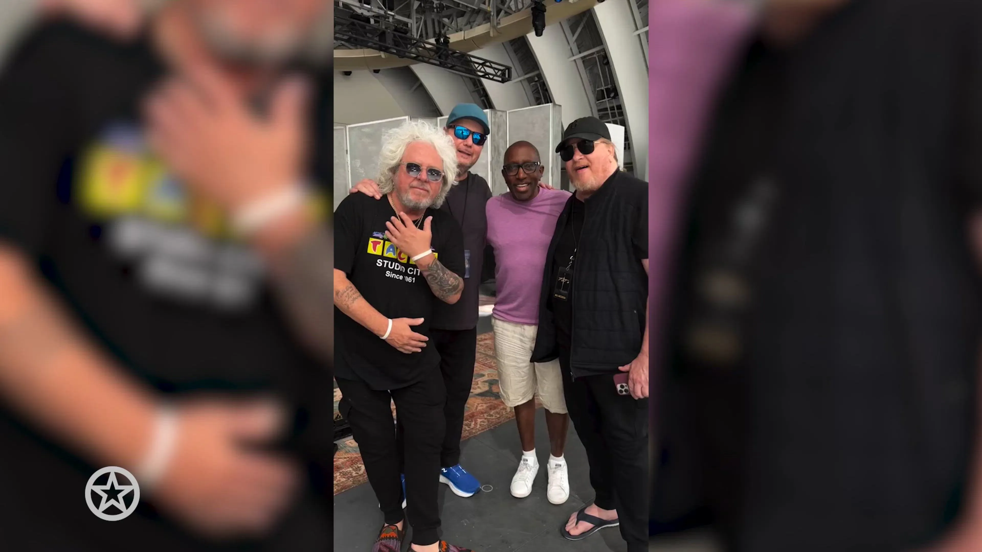 TOTO met zanger Christopher Cross.