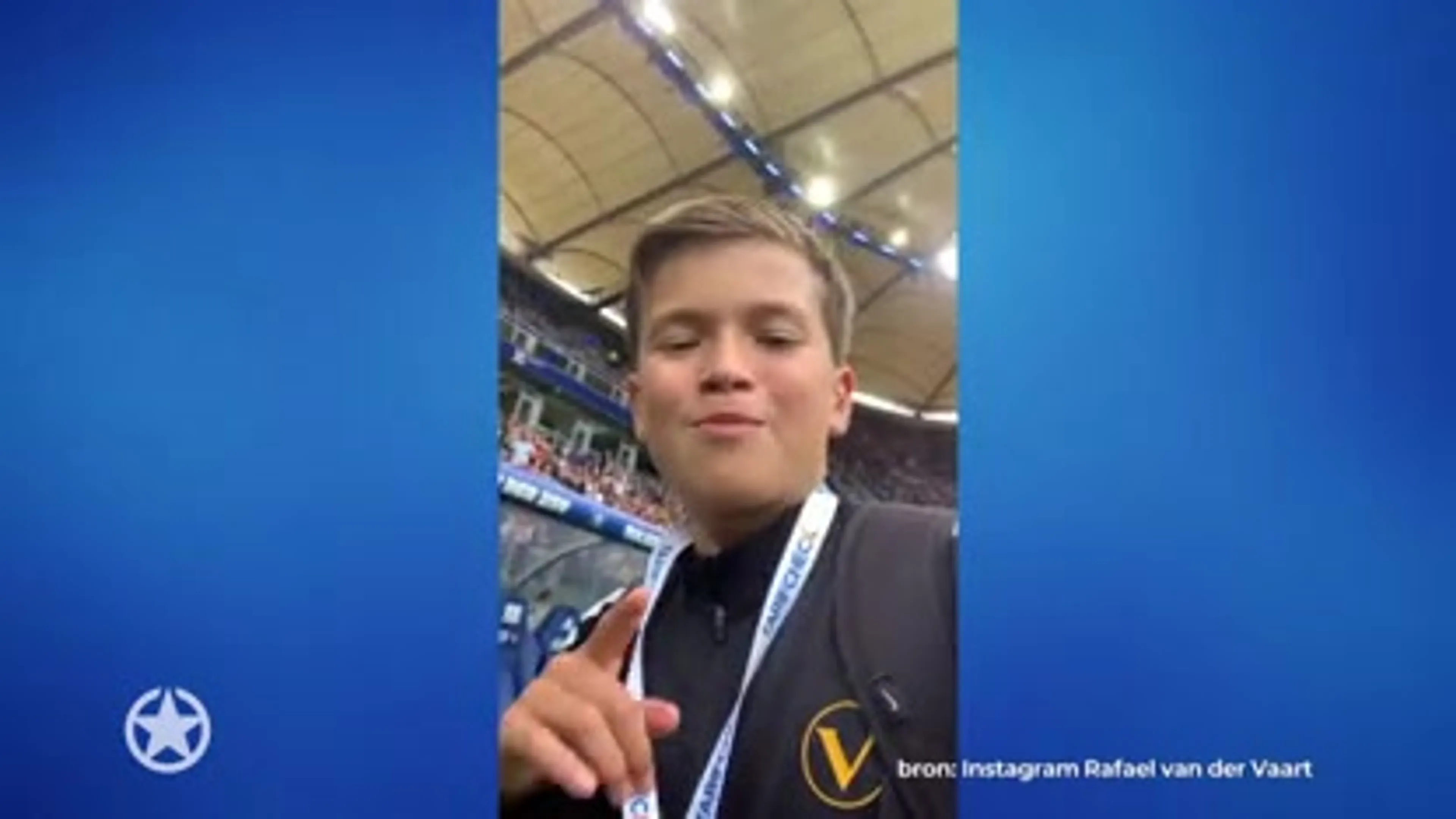 Damián apetrots op vader Rafael