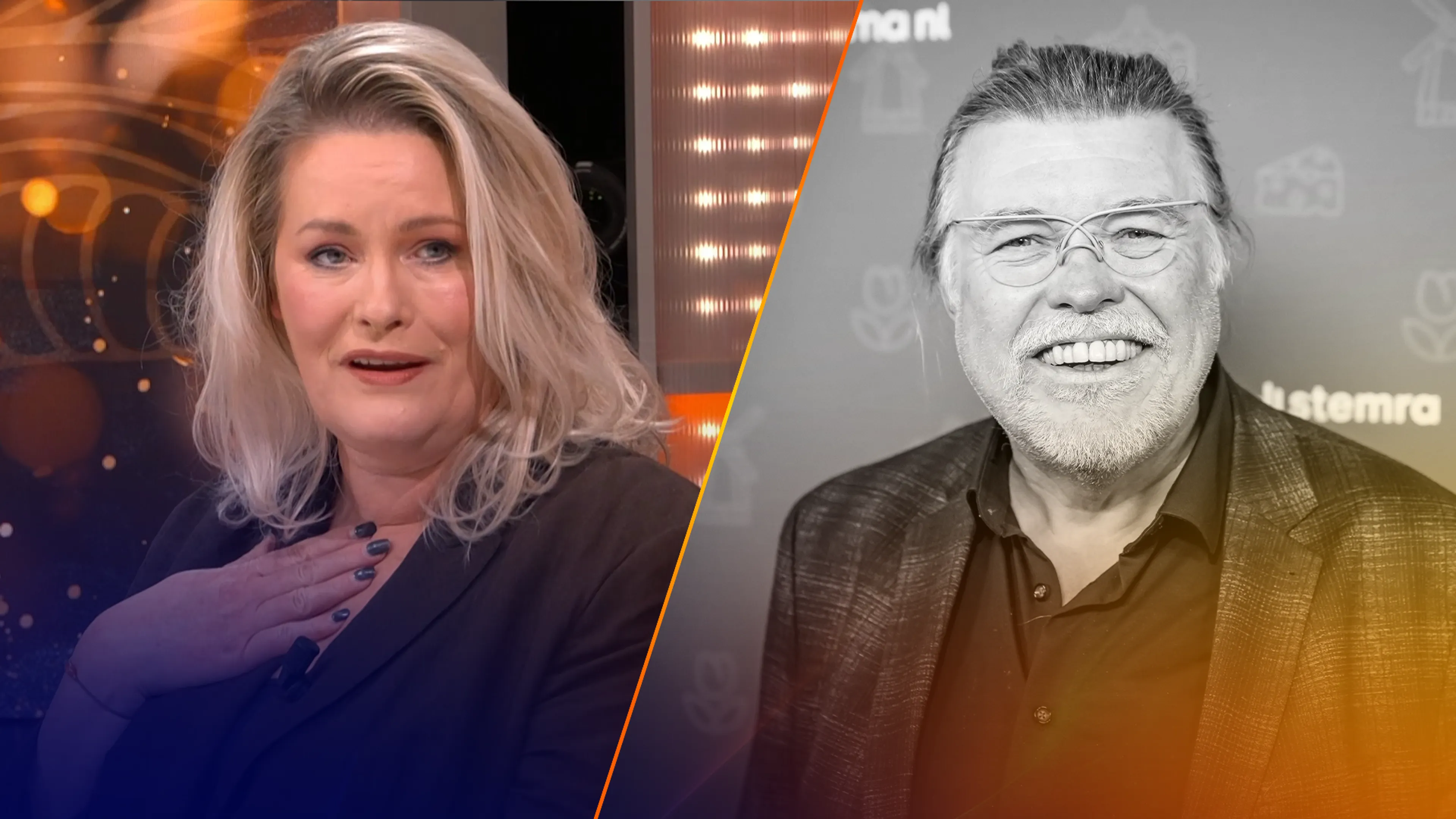 Erikah Karst geëmotioneerd bij terugzien beelden uitvaart van broer René