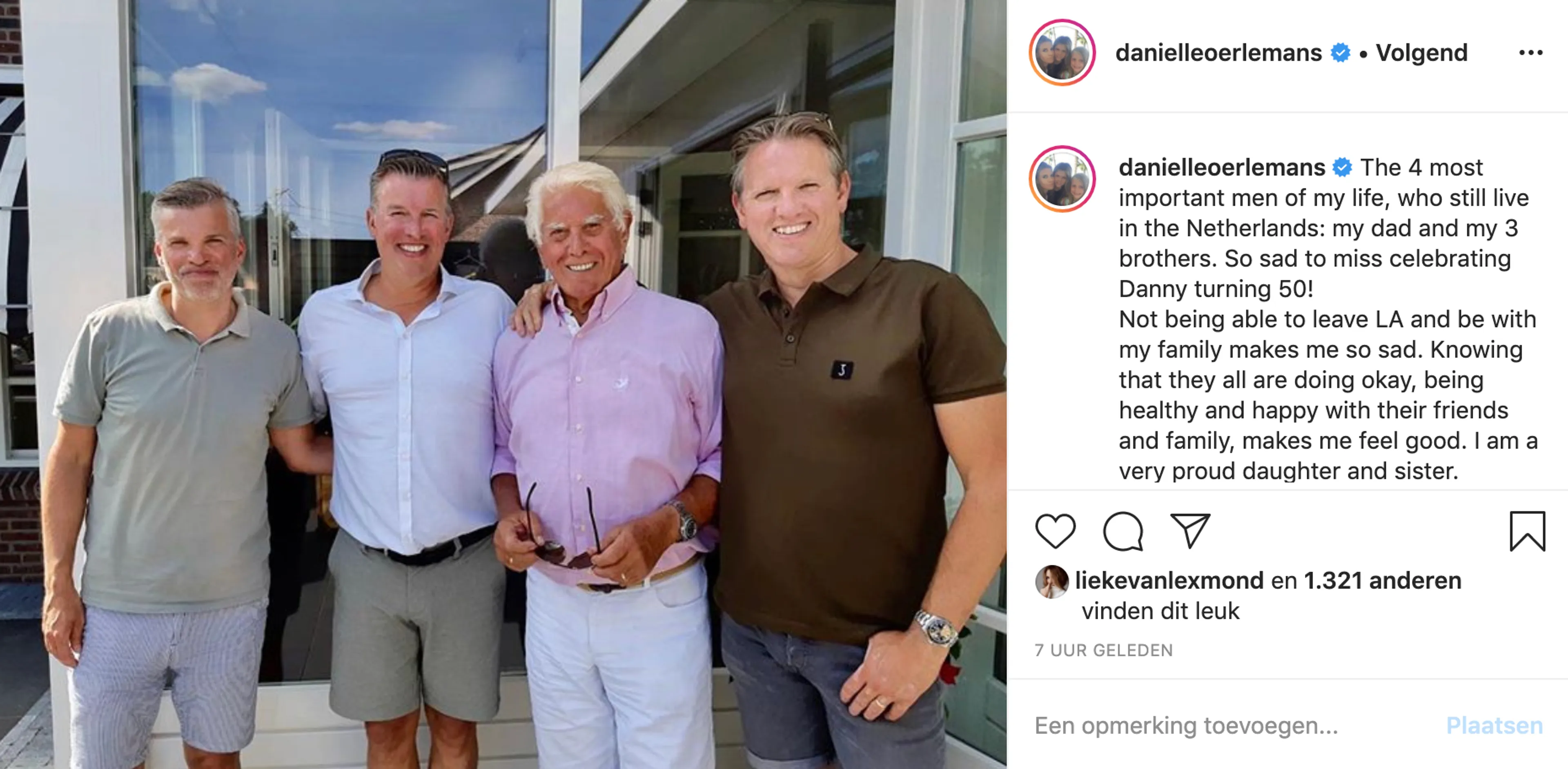 Groot gemis voor Danielle Oerlemans