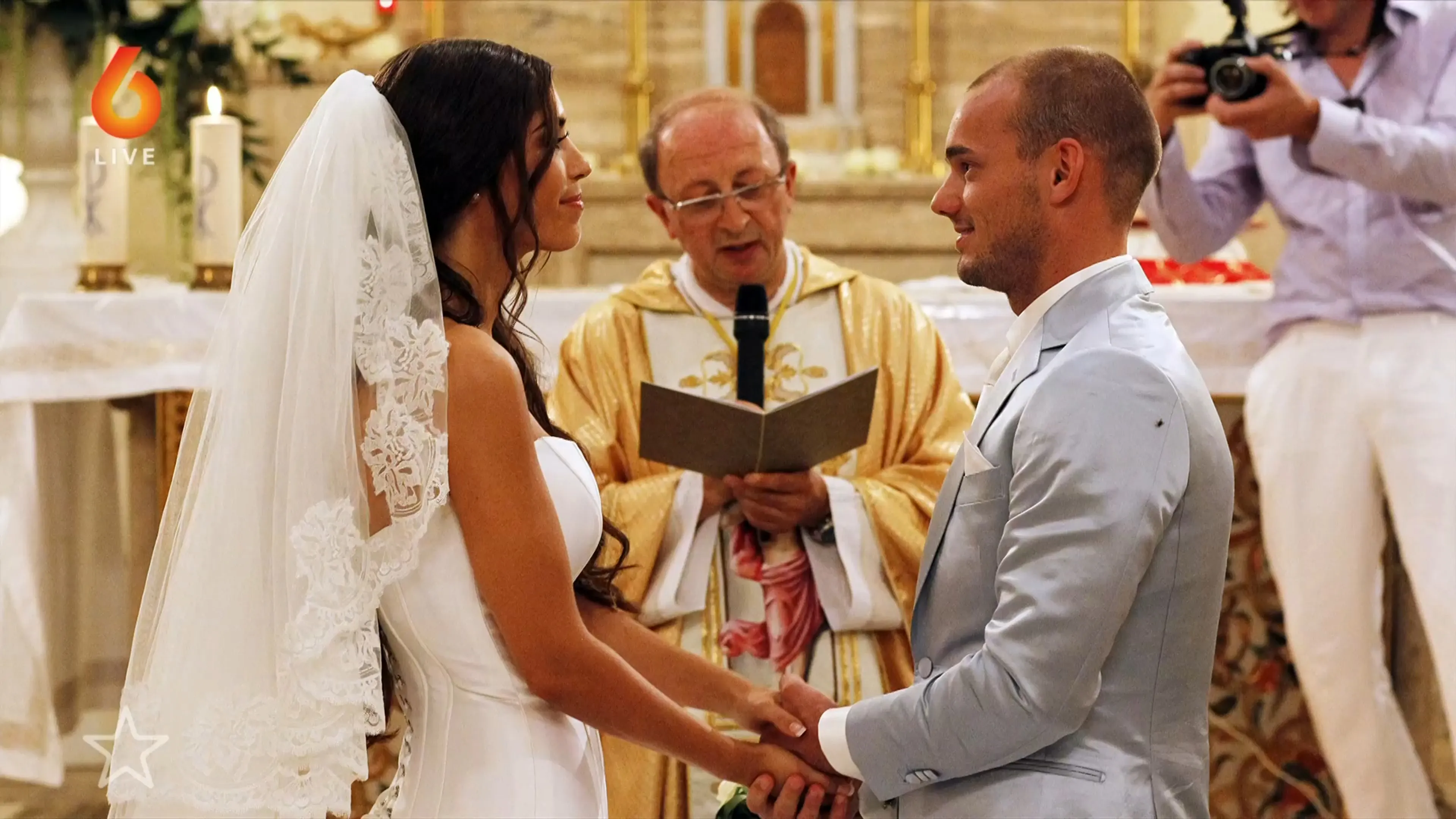 Wesley Sneijder en Yolanthe Cabau nog steeds getrouwd