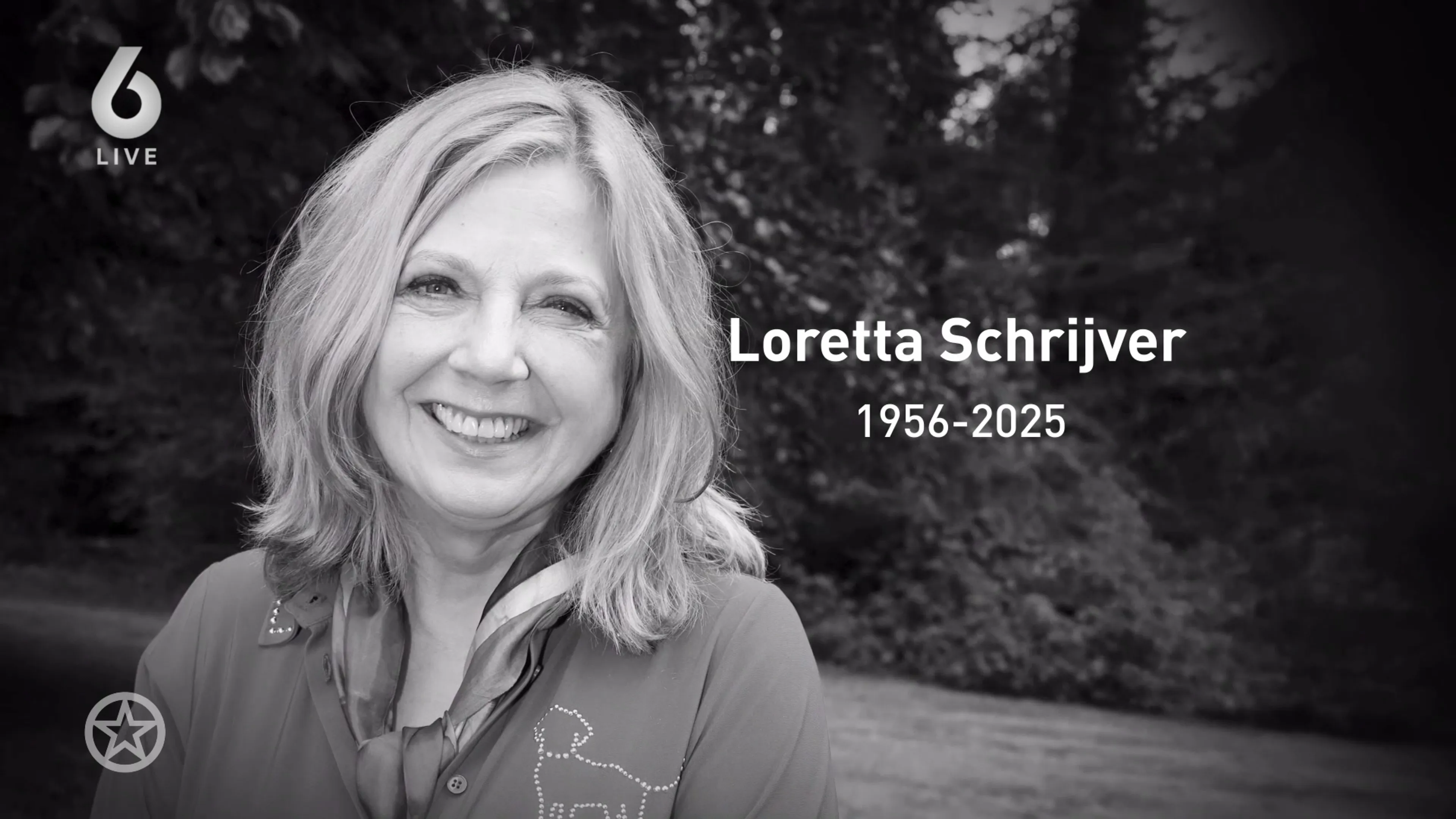 Loretta Schrijver is overleden op 68-jarige leeftijd