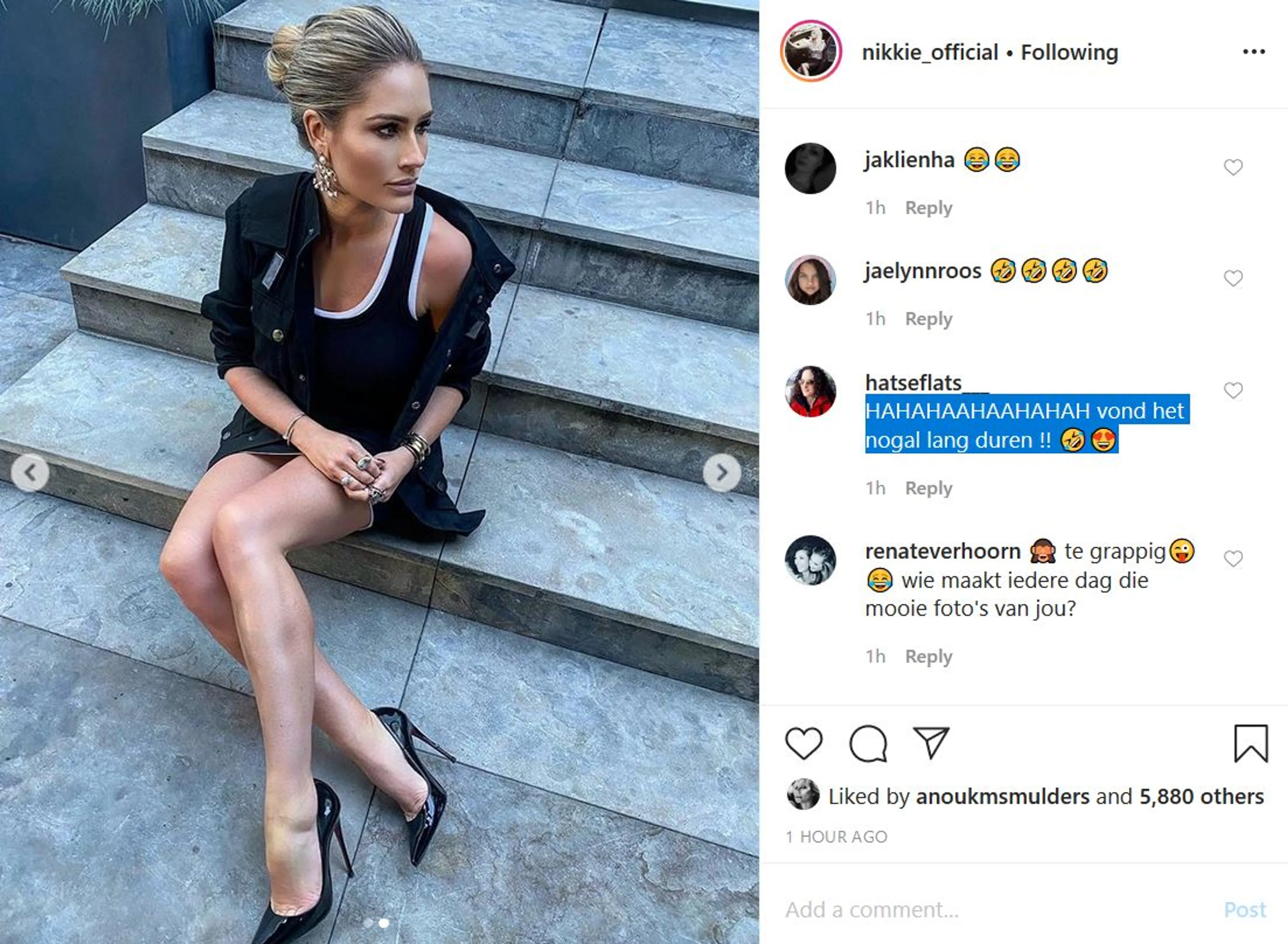 Vriend Nikkie Plessen helemaal klaar met foto's