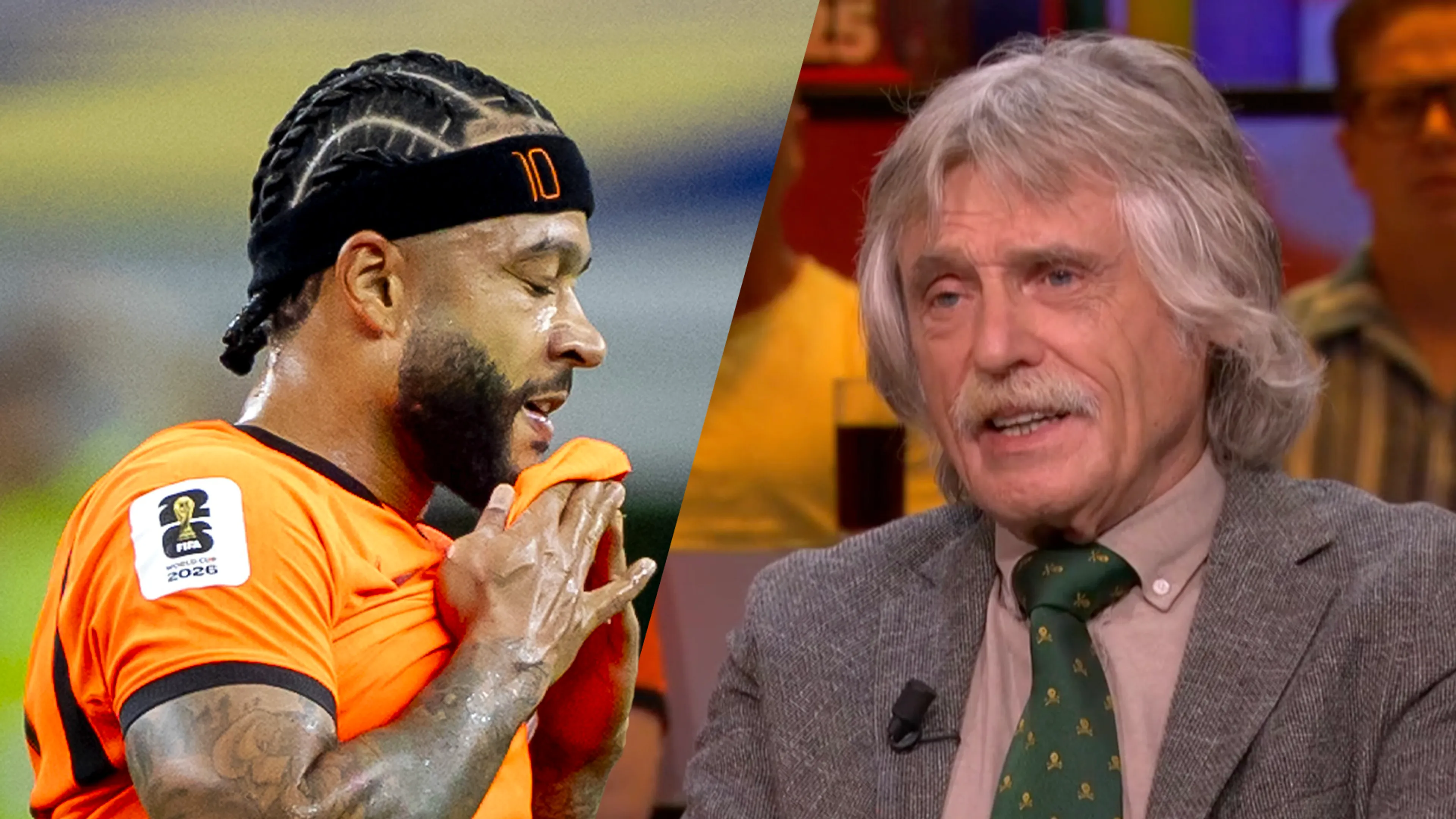 Johan Derksen over Memphis Depay: 'Een onbeweeglijke, logge spits met weinig loopvermogen'