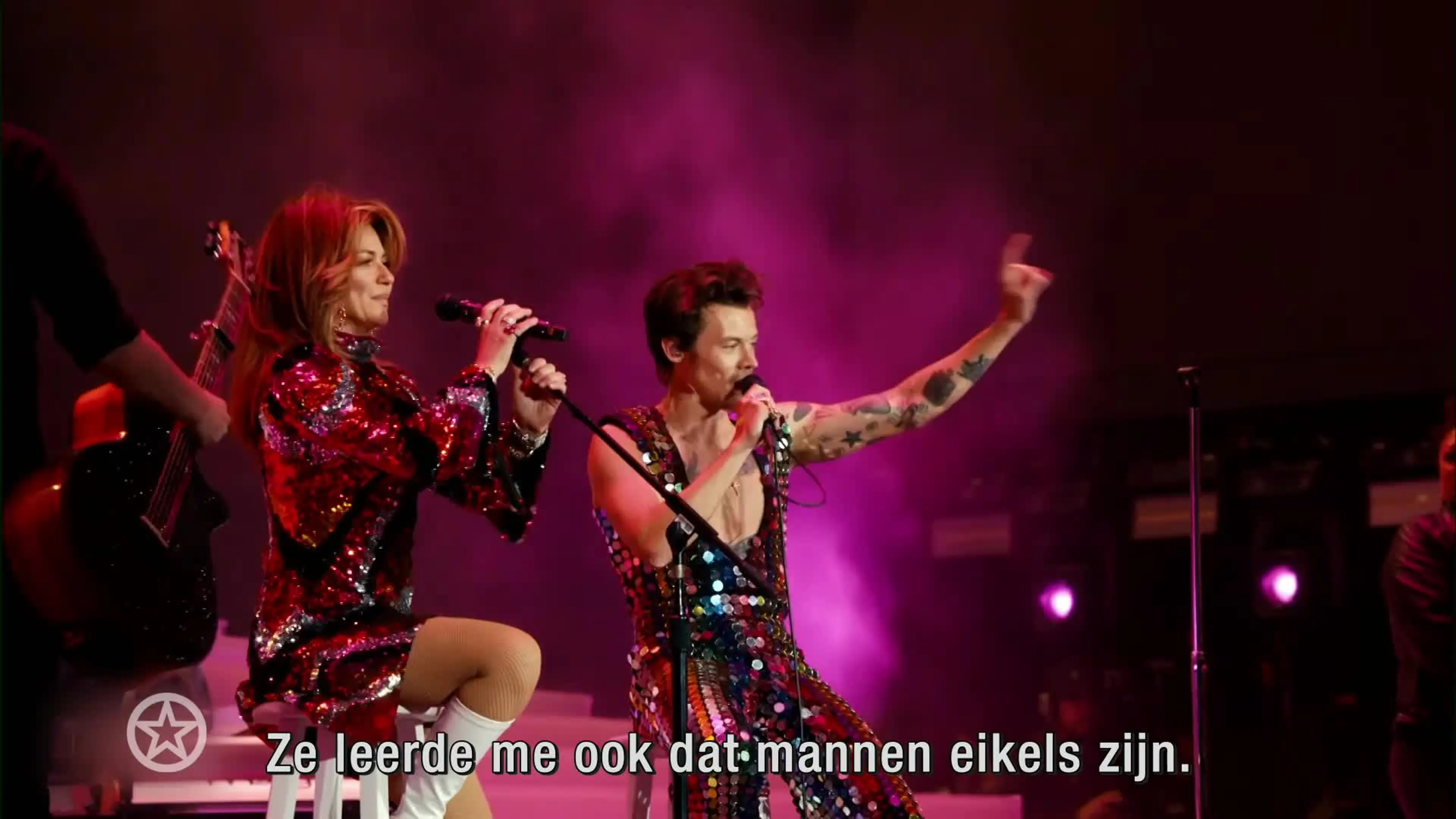 Harry Styles verrast met duet Shania Twain