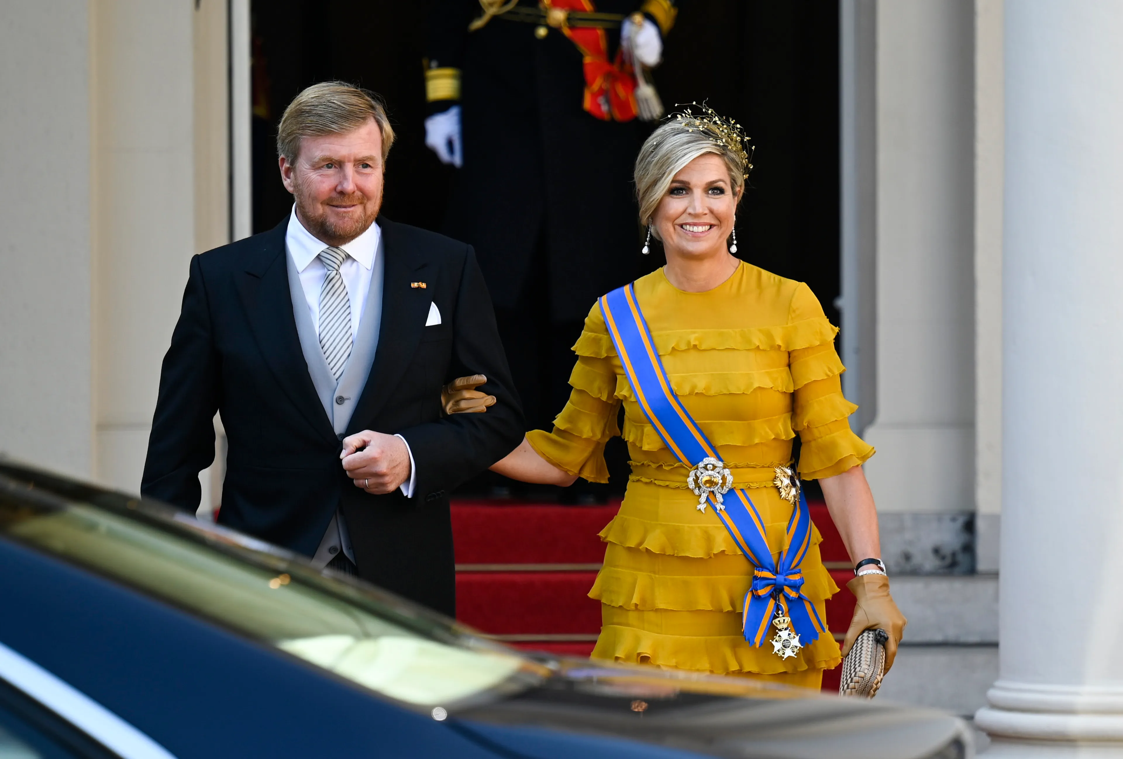 Claes Iversen vindt Máxima prachtig in hergebruikte japon