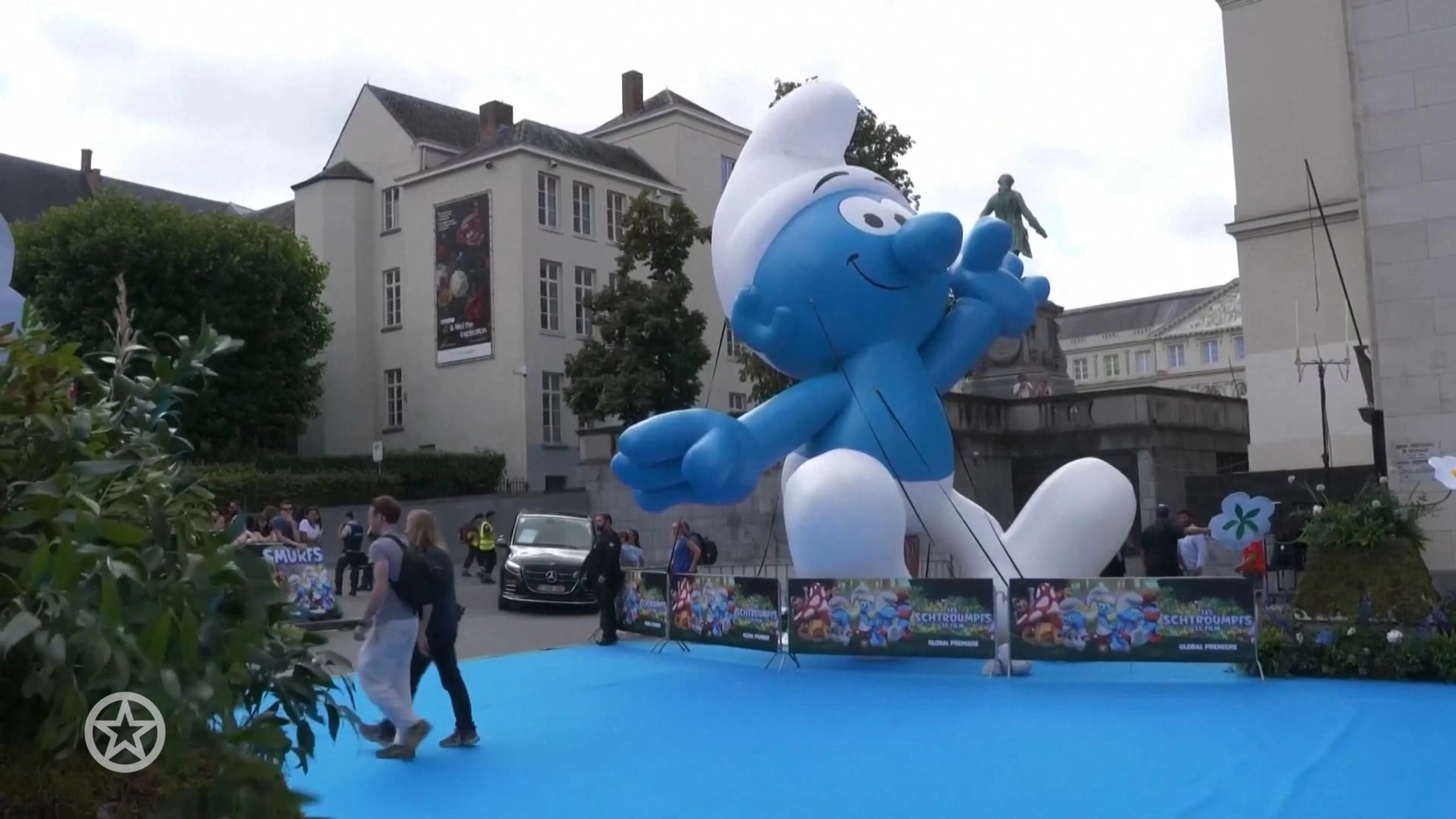 Rihanna en A$AP Rocky in Brussel voor première Smurfenfilm
