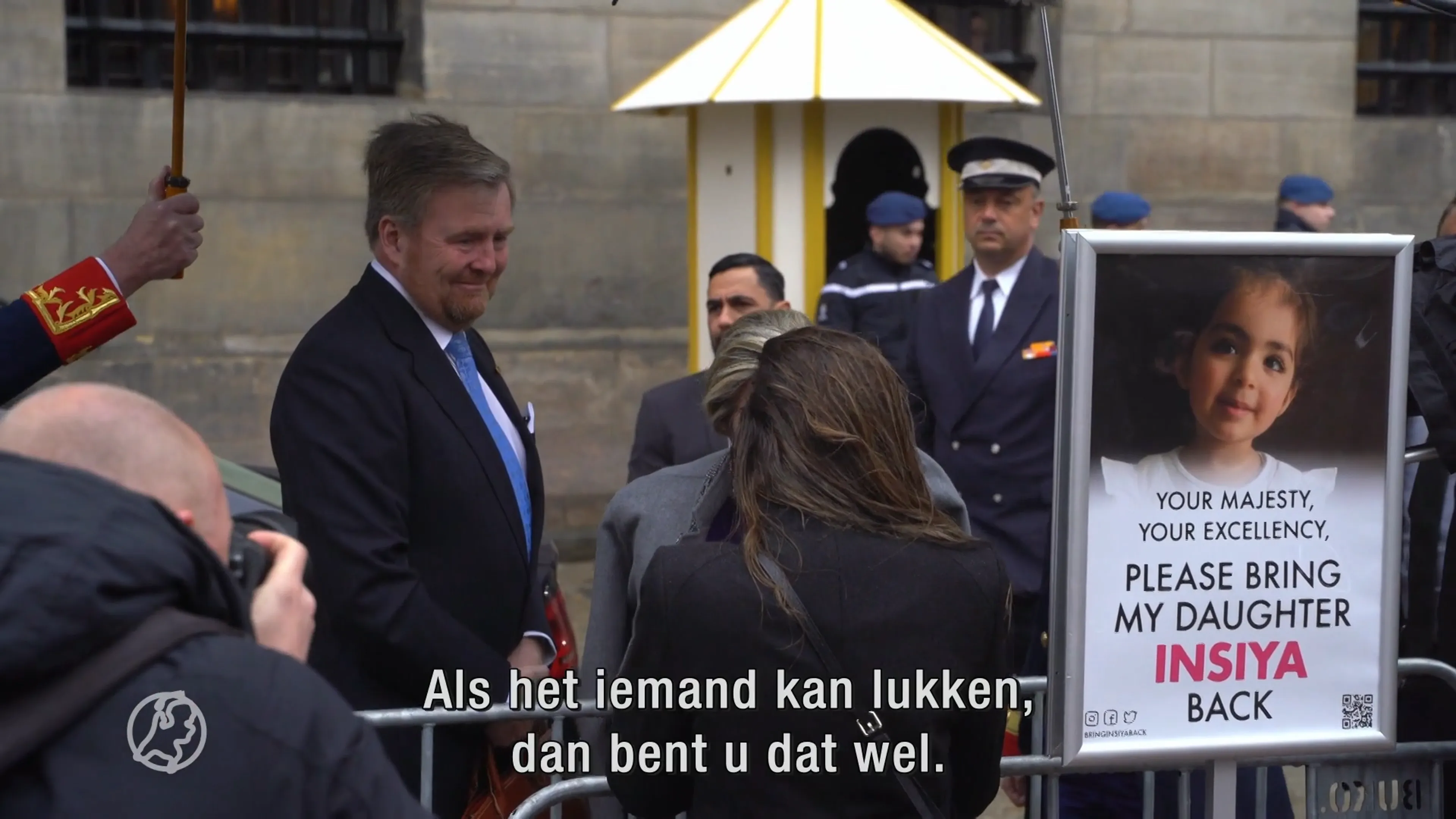 Moeder ontvoerde Insiya zoekt koningspaar op bij staatsbezoek