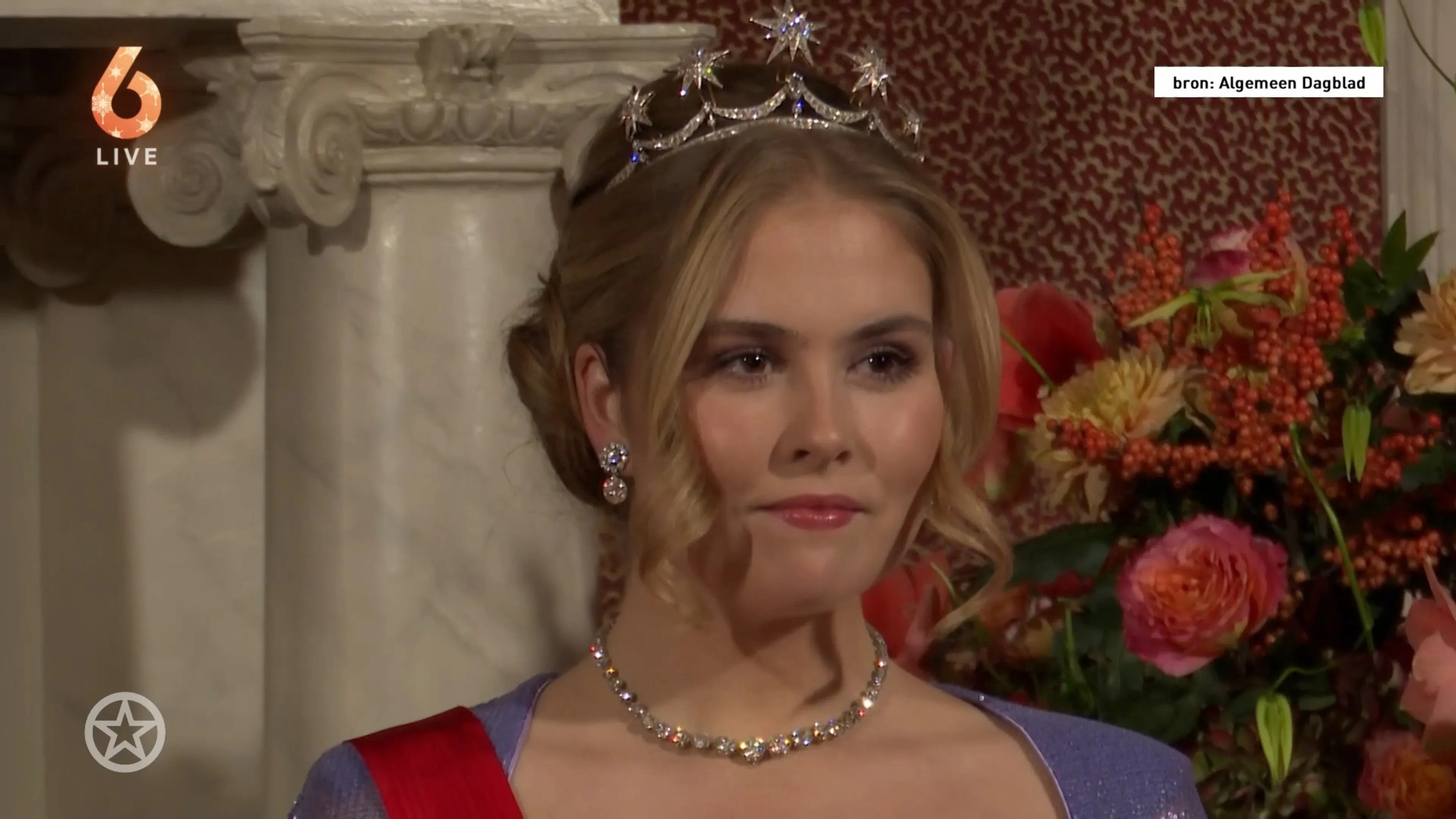 Prinses Amalia maakt opnieuw veel indruk bij staatsbanket
