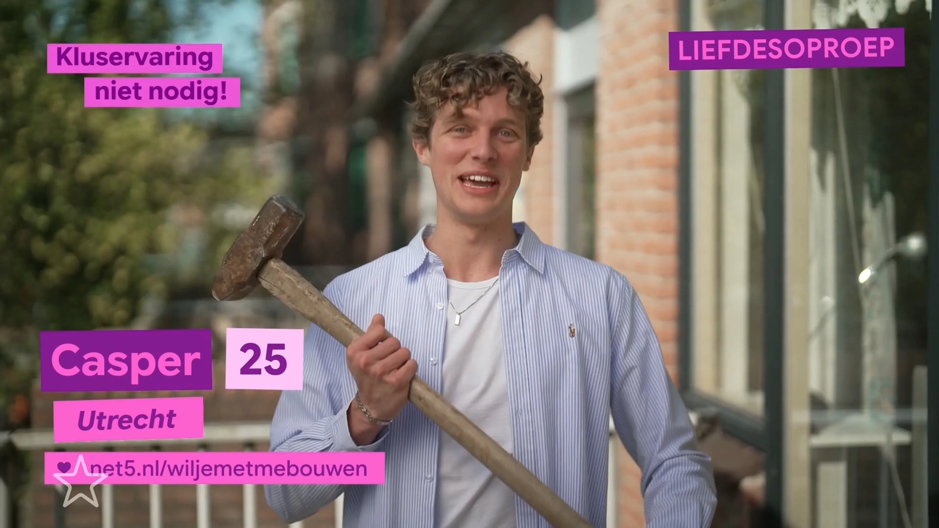Huiseigenaren die openstaan voor liefde stellen zich voor in Wil je met me bouwen?